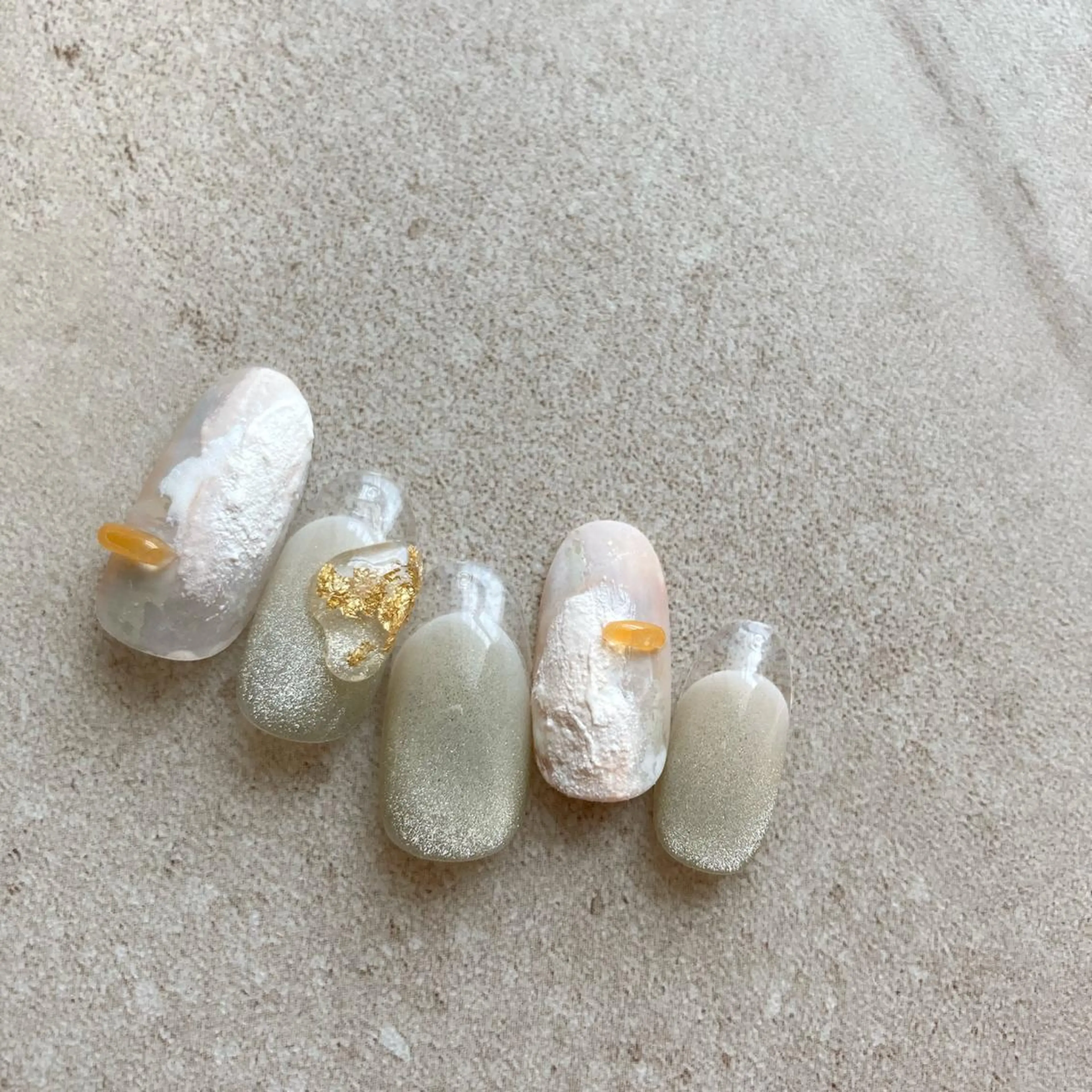 ネイル クリアネイル フレンチネイル マグネットネイル ニュアンスネイル ハンドネイル Faire MIKIのネイルデザイン