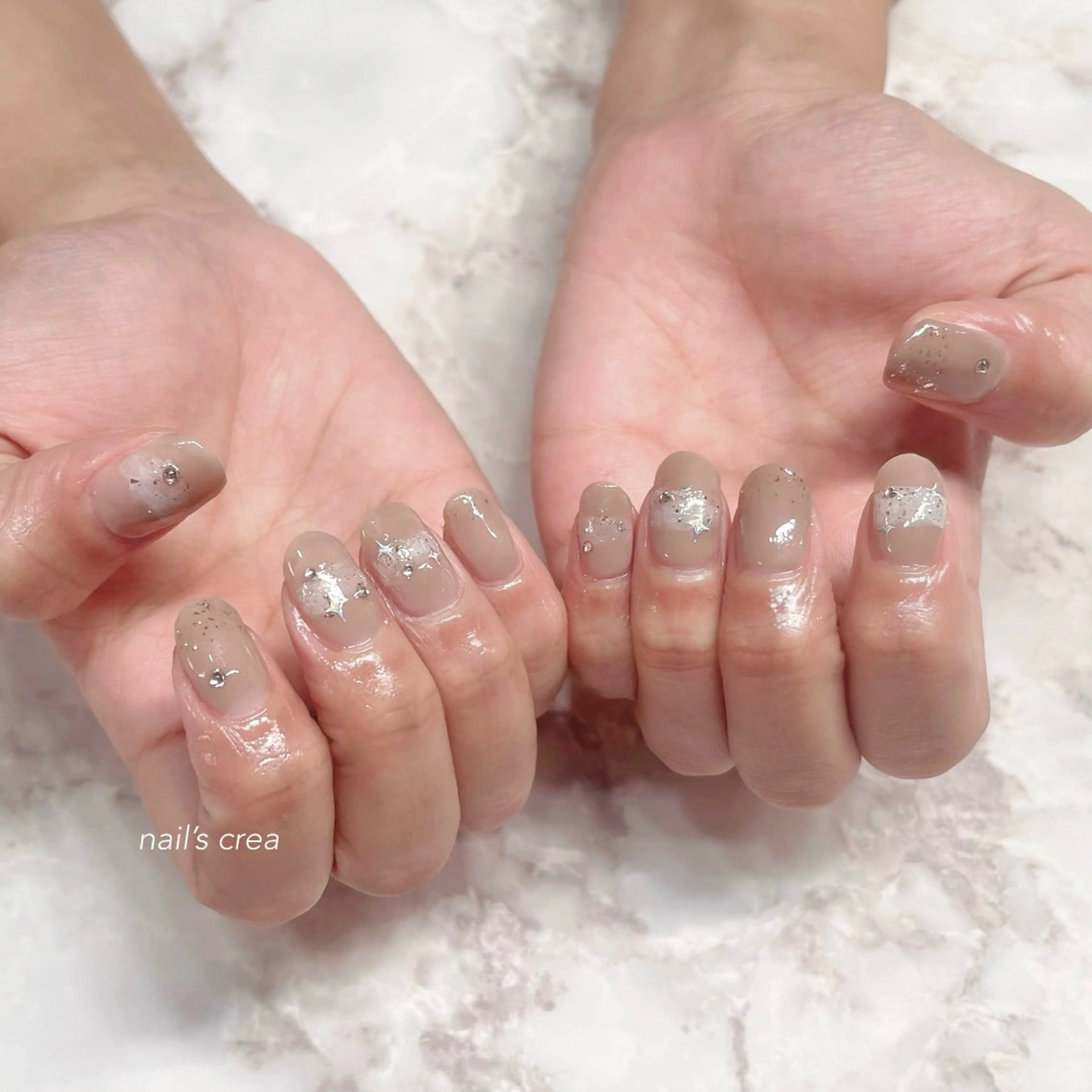 ネイル ラメ(グリッター) Nail’sCrea あゆかのネイルデザイン