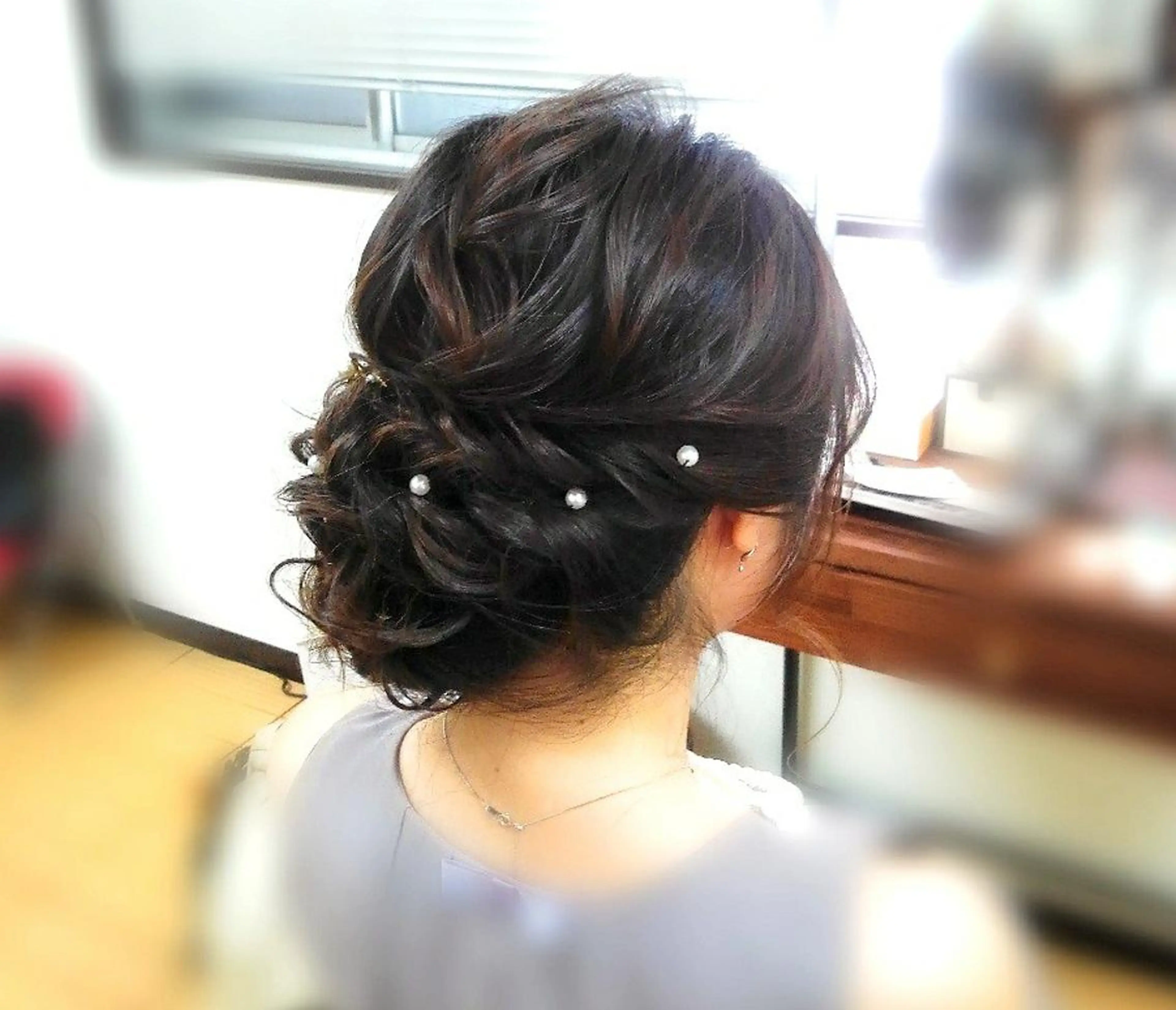 ミディアム ヘアアレンジ Hair&Make  Delight*のヘアスタイル