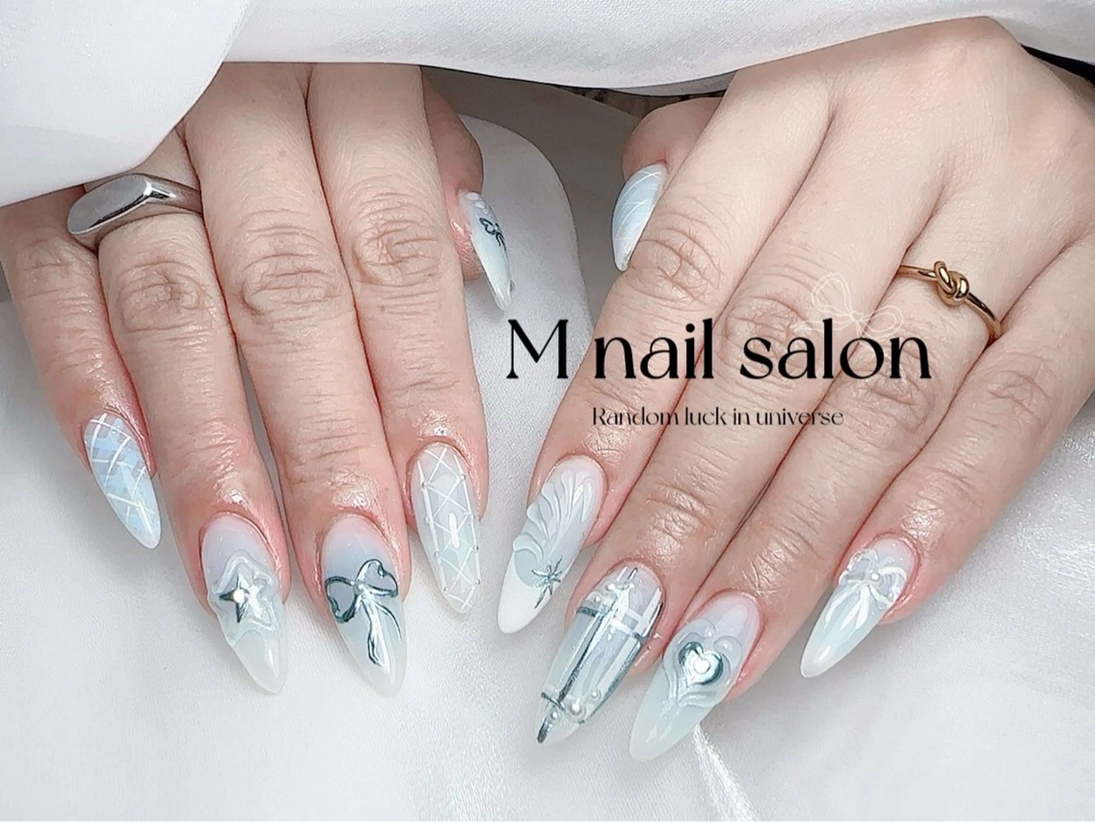 ネイル ハンドネイル M🌷nail 長さだし専門店のネイルデザイン