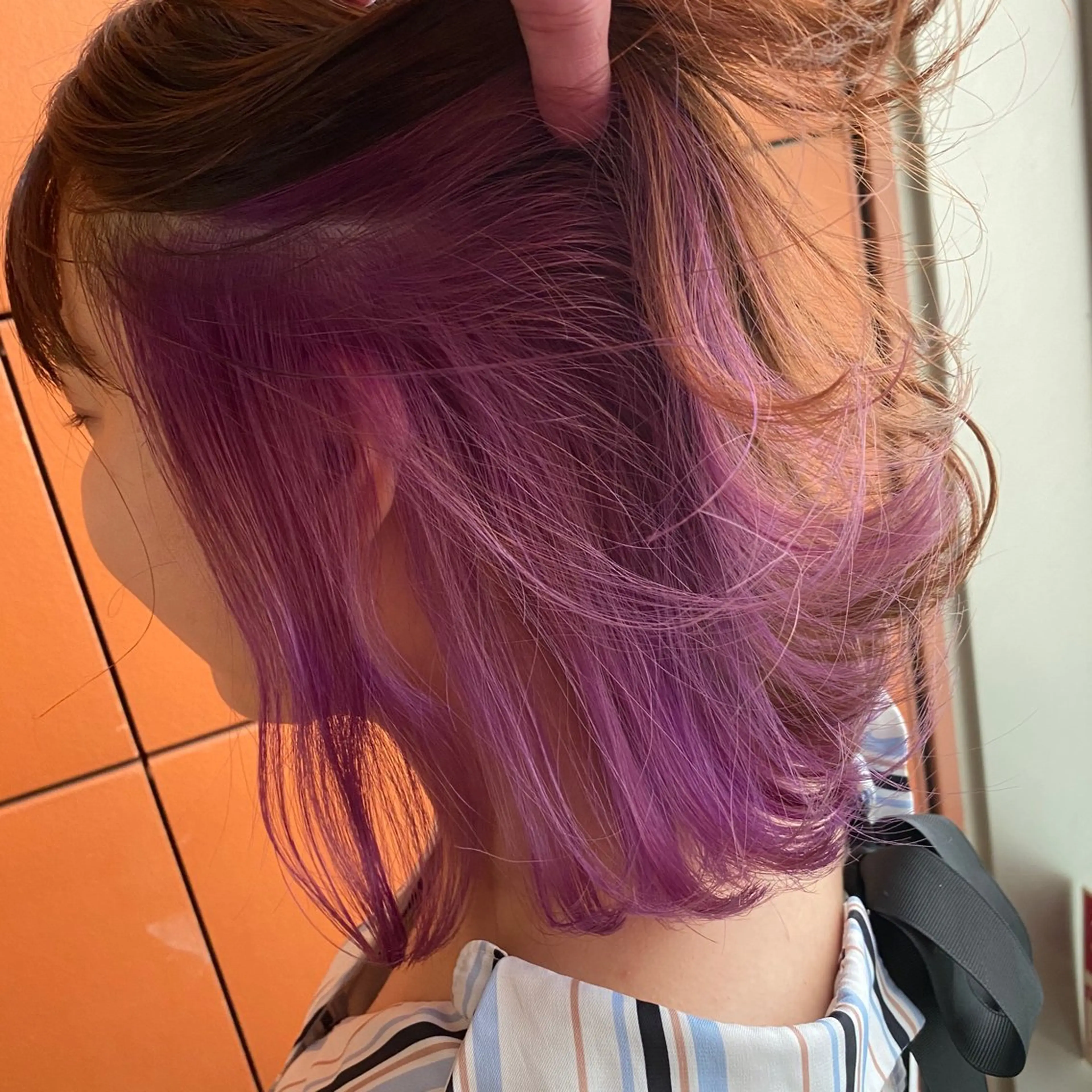 ミディアム カラー 井手 孔介のヘアスタイル