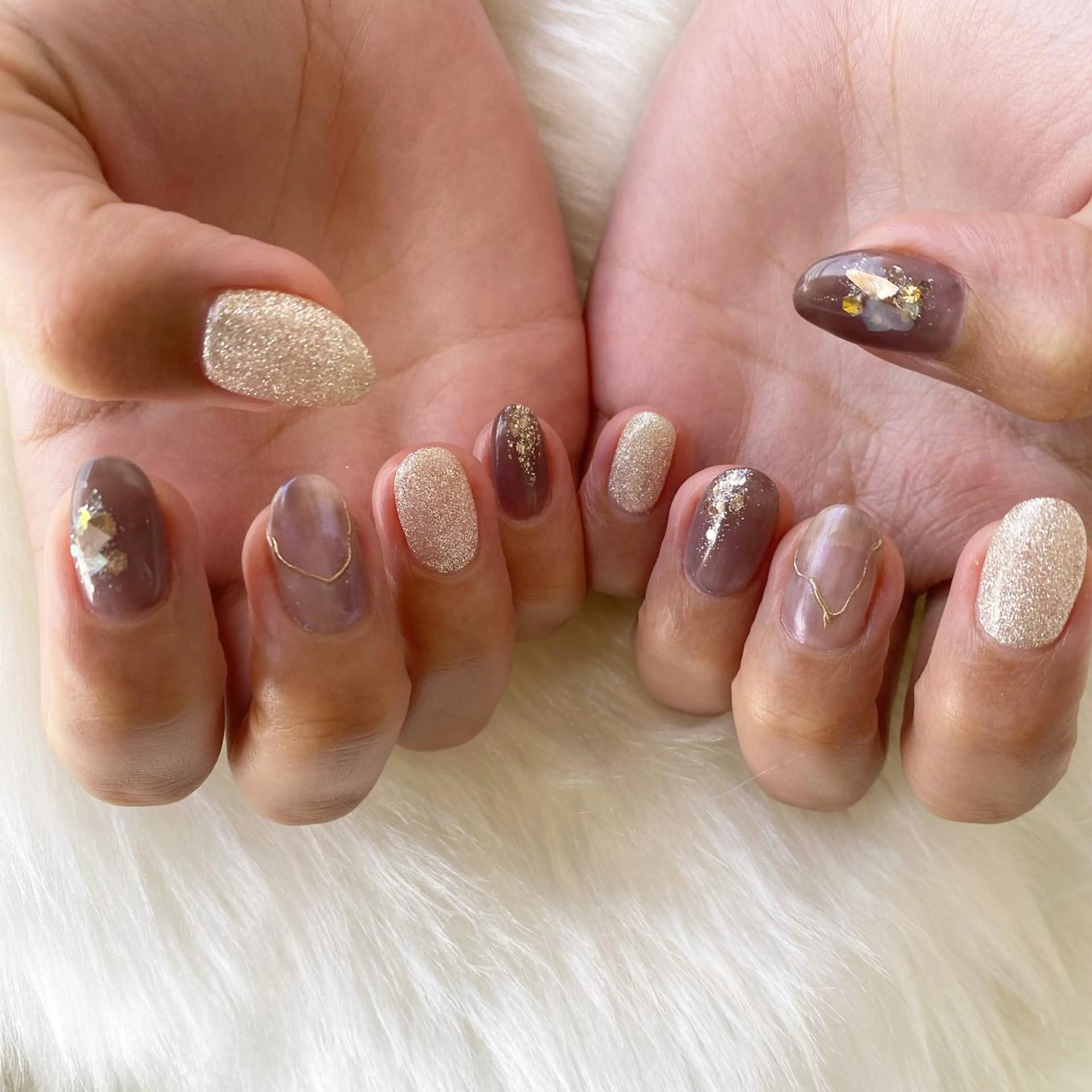 ネイル ミラーネイル crystal ⭐︎ colorのネイルデザイン