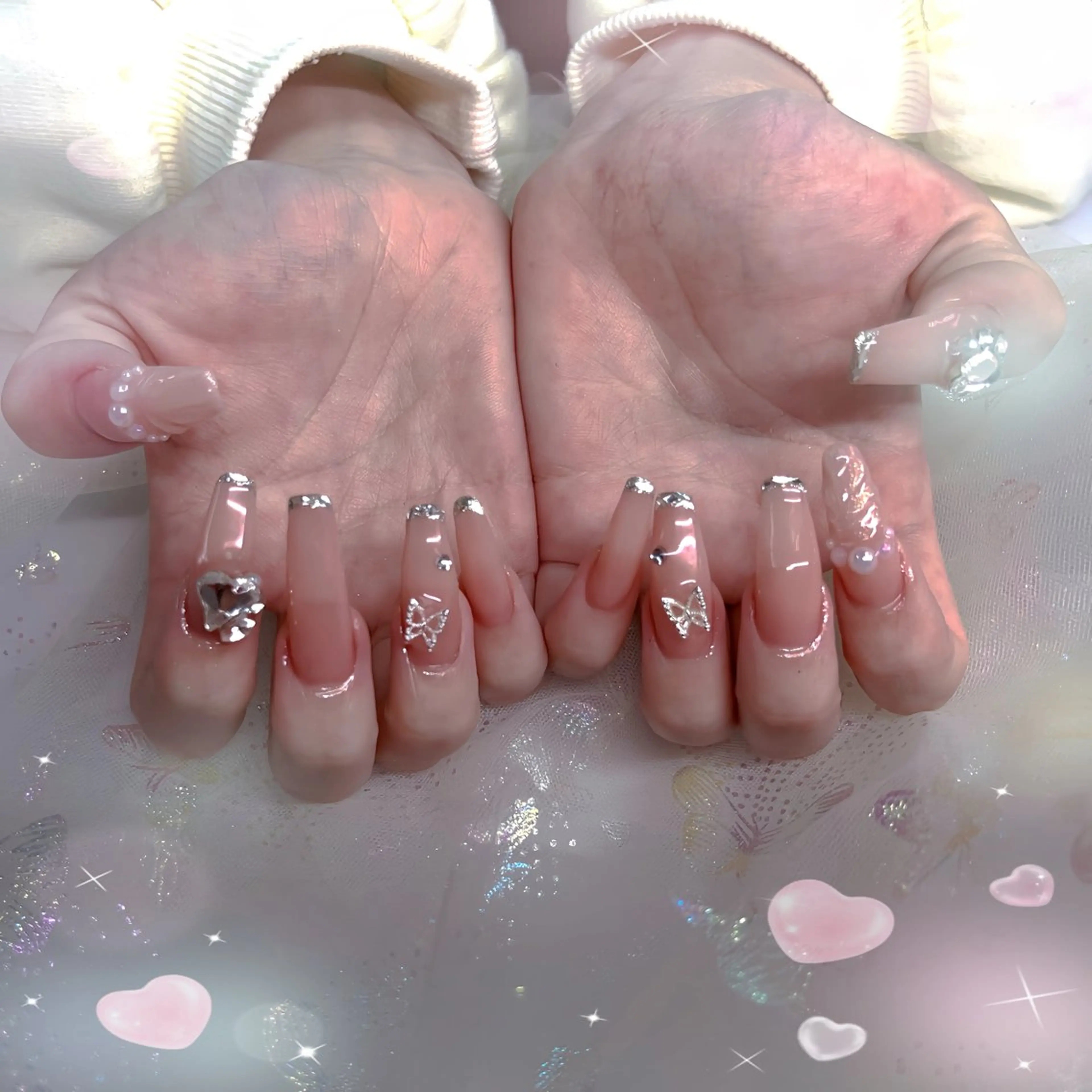 ネイル パーツ全部¥110 サロンミミのネイルデザイン