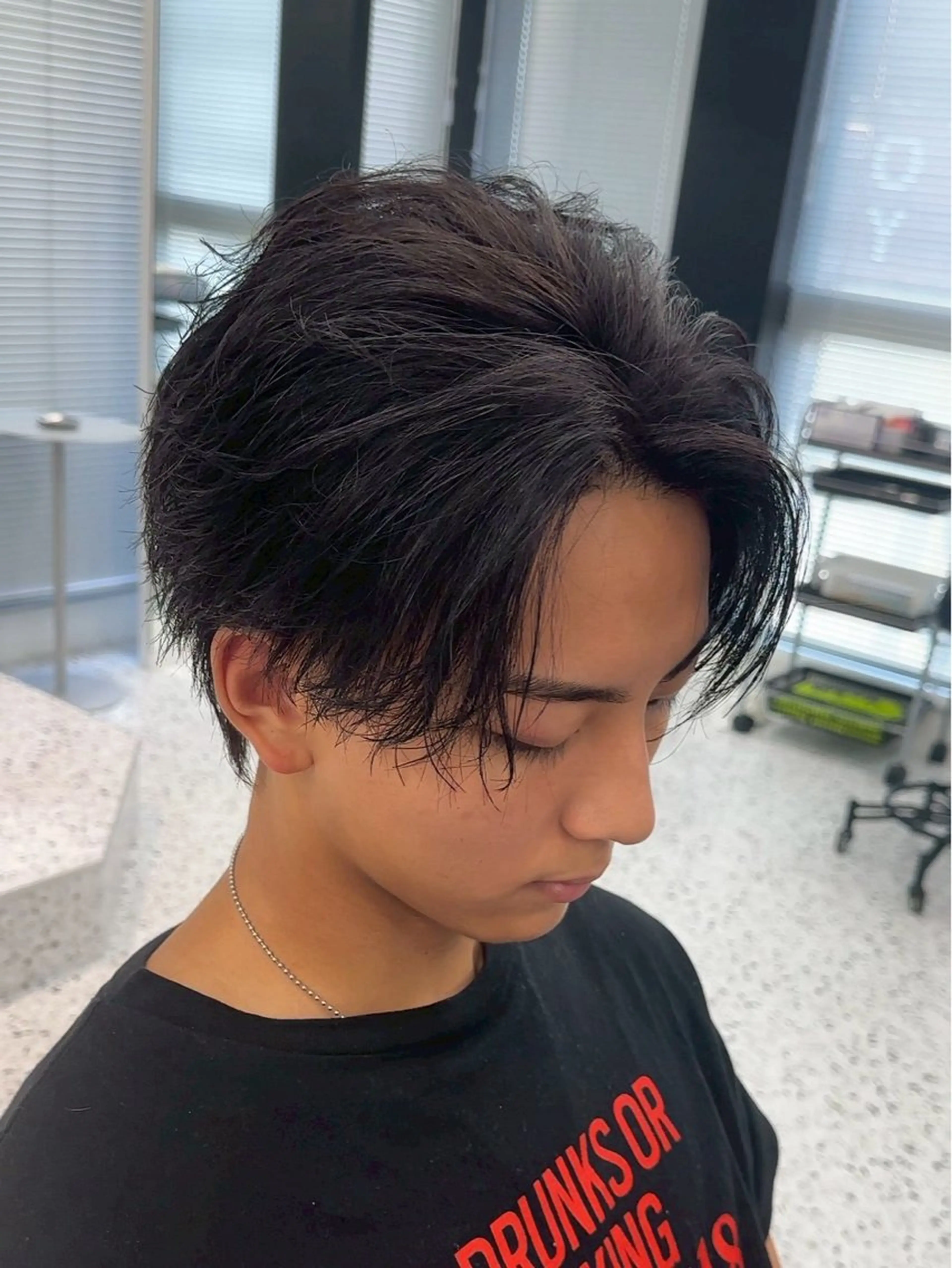 ショート カラー パーマ ✨️メンズ特化波巻き ツイスパ✨️松本真生のヘアスタイル