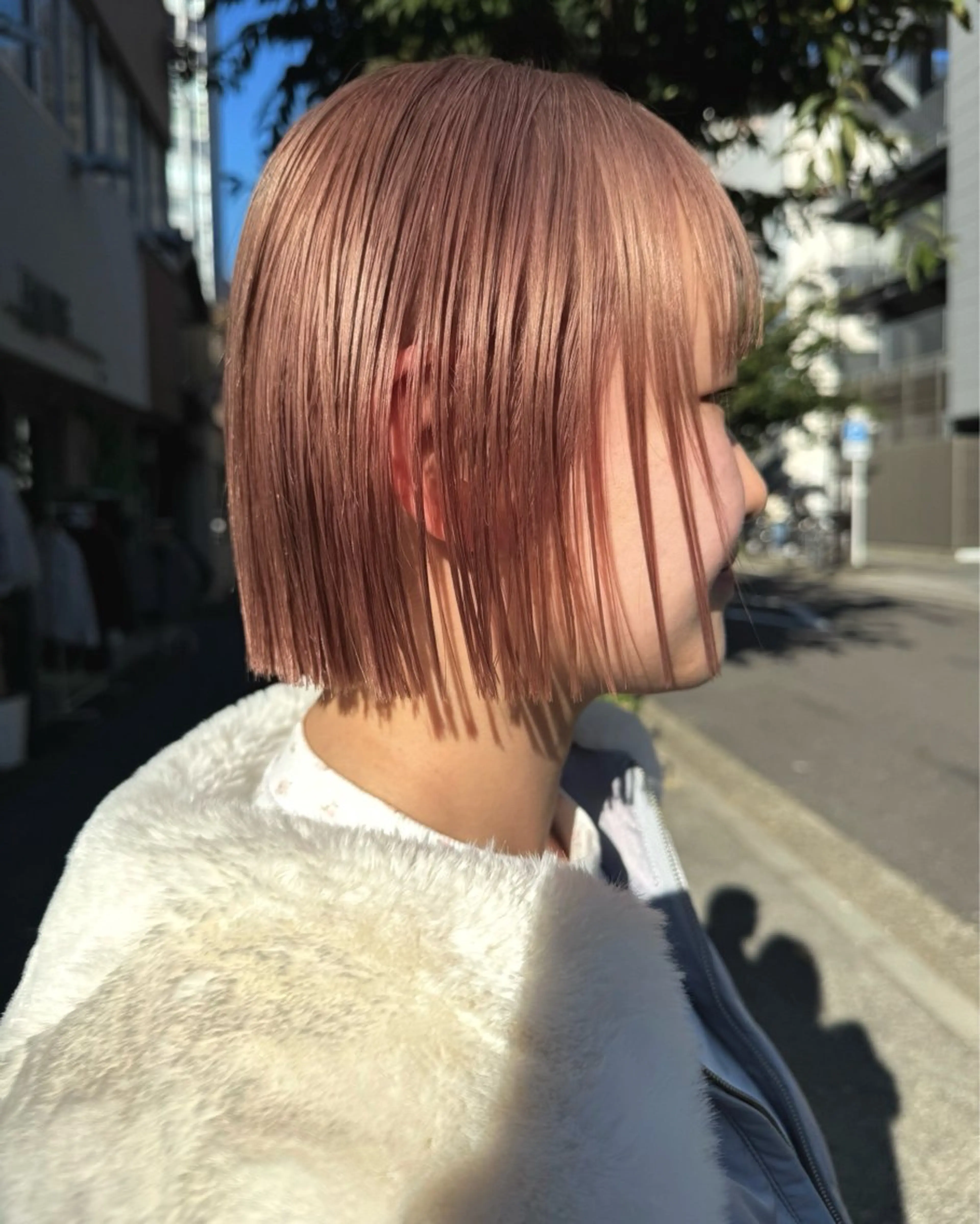 ショート カラー ベージュカラー ミルクティーベージュ ボブ カット ヘアカラー トリートメント Kaito🐶/ボブ /レイヤー/デザインのヘアスタイル