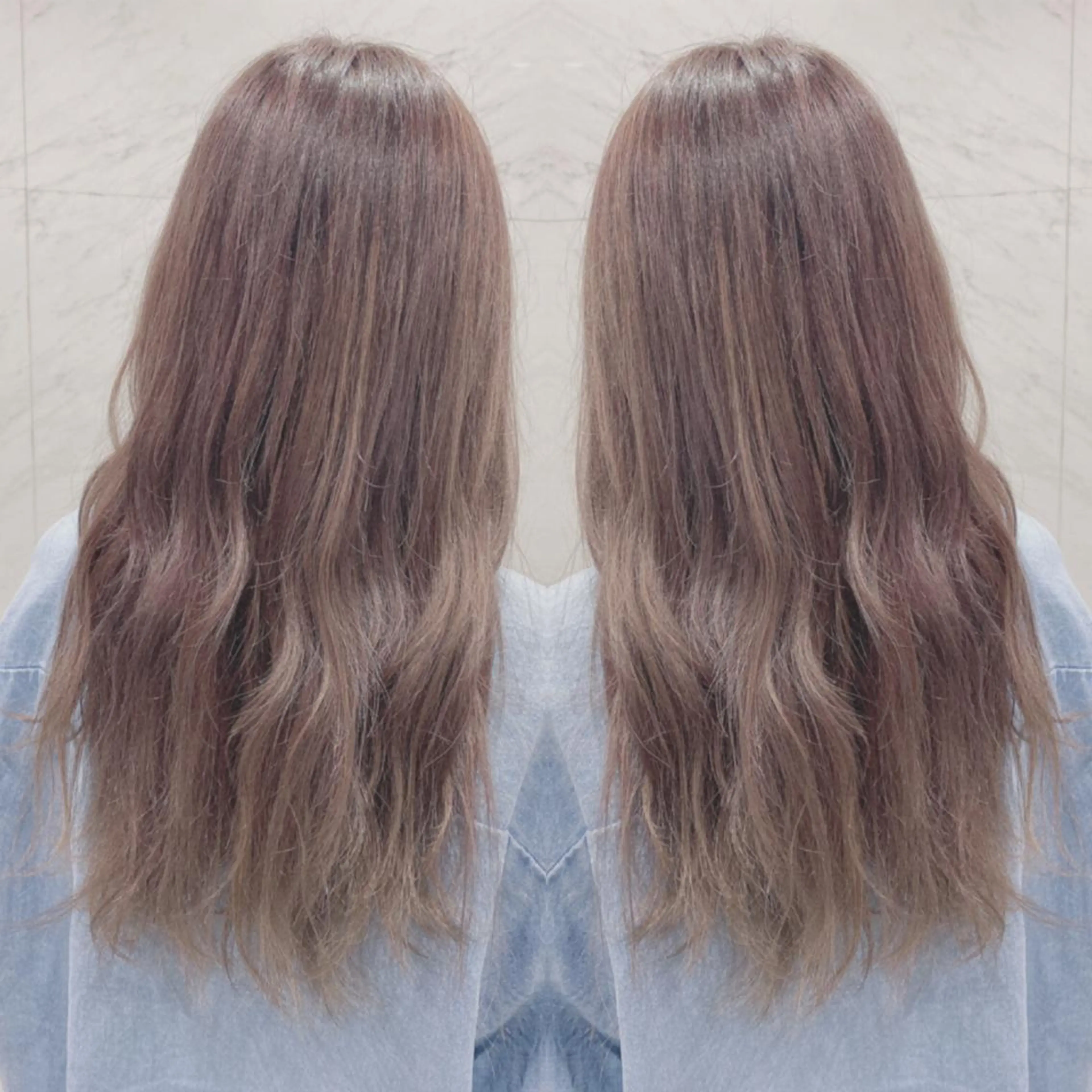 ロング カラー ヘアカラー 重政 和樹のヘアスタイル