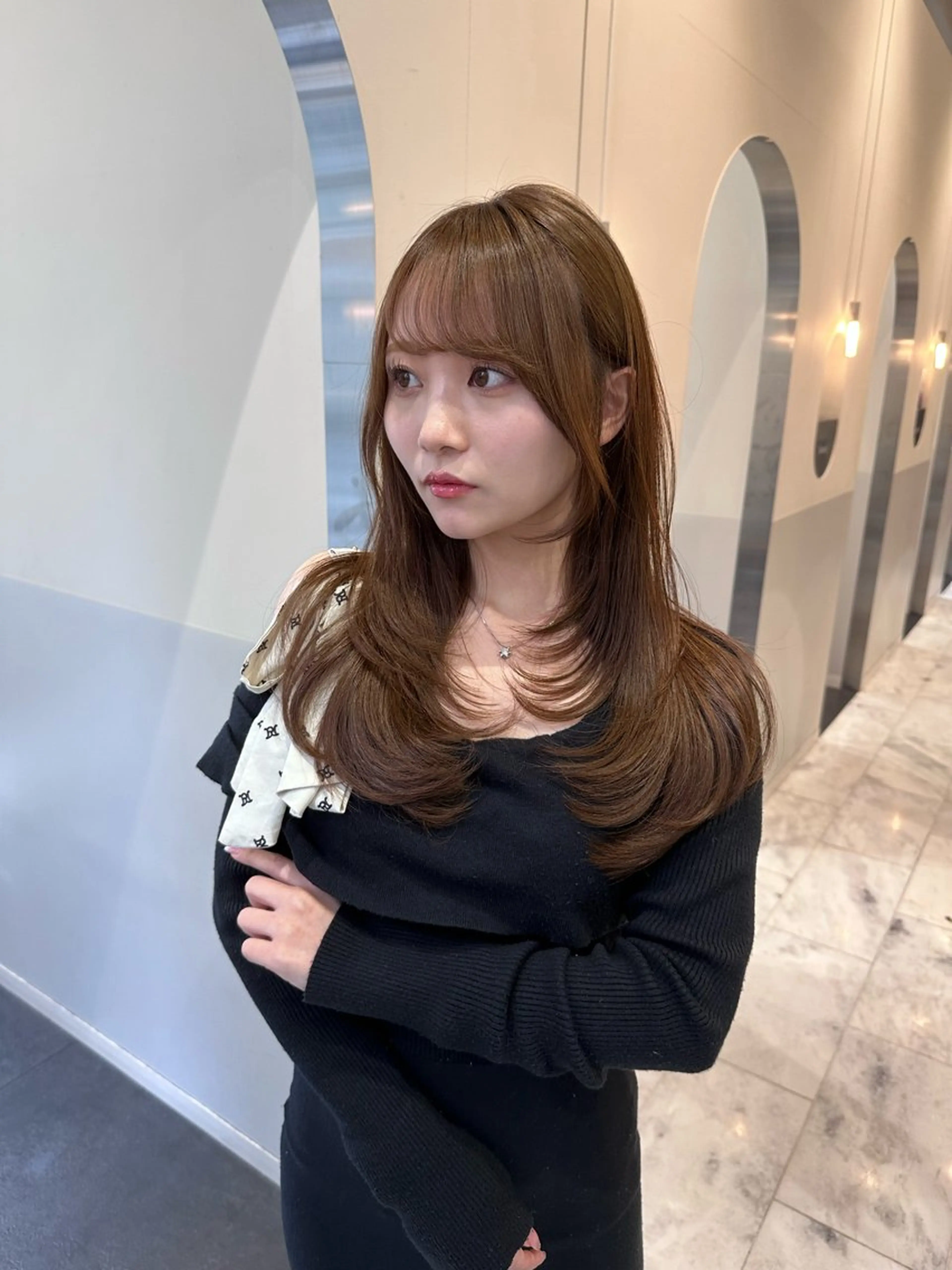 【2回目以降💎】カット+透明感カラー+ケラチントリートメントの写真