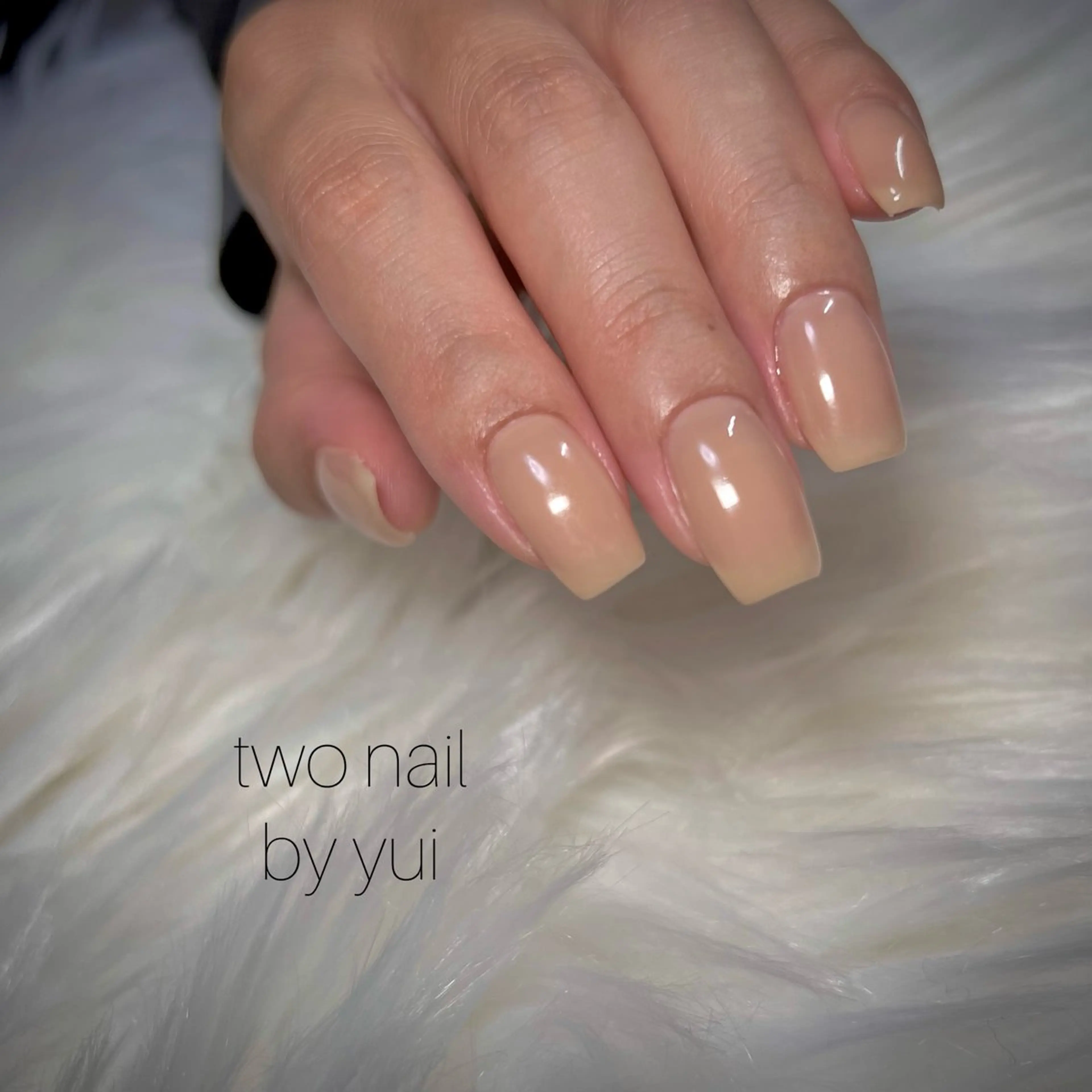 ネイル ネイルチップ ホワイト ハンドネイル two nailのネイルデザイン