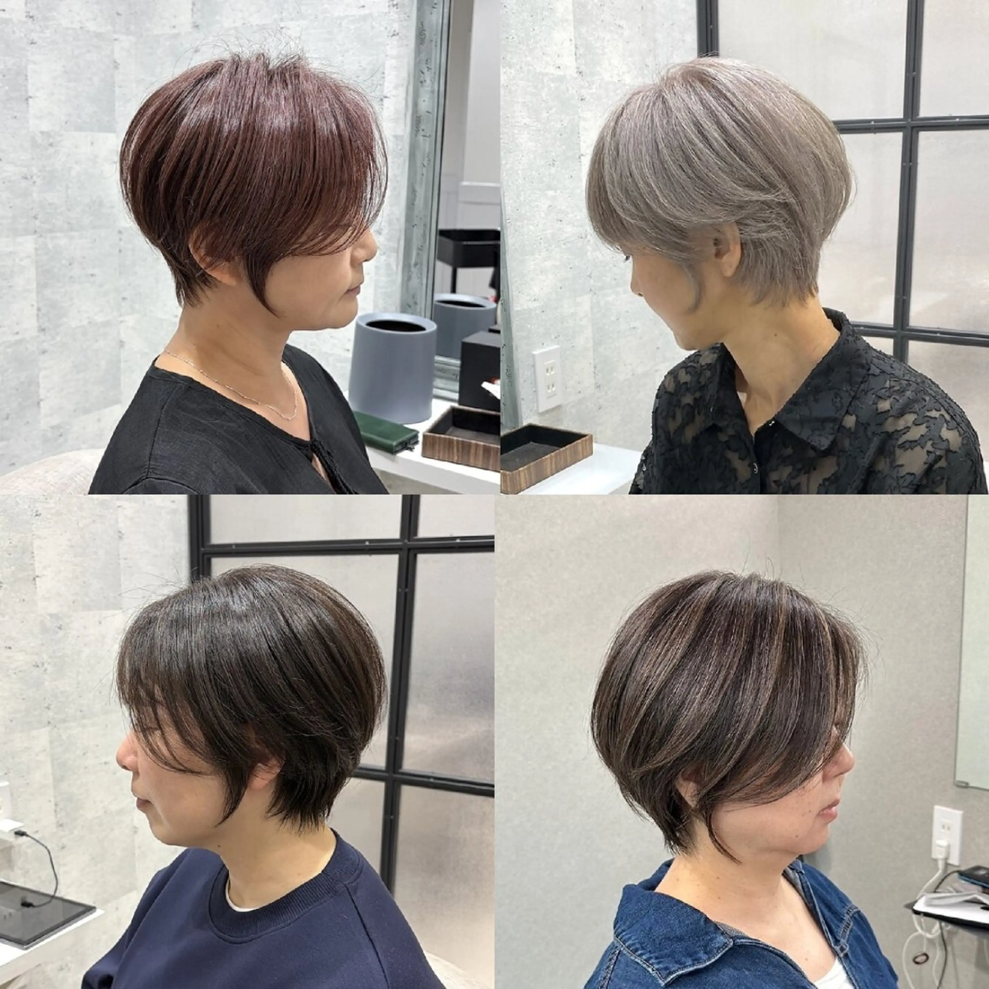 白髪ぼかしカラー+トリートメントの写真