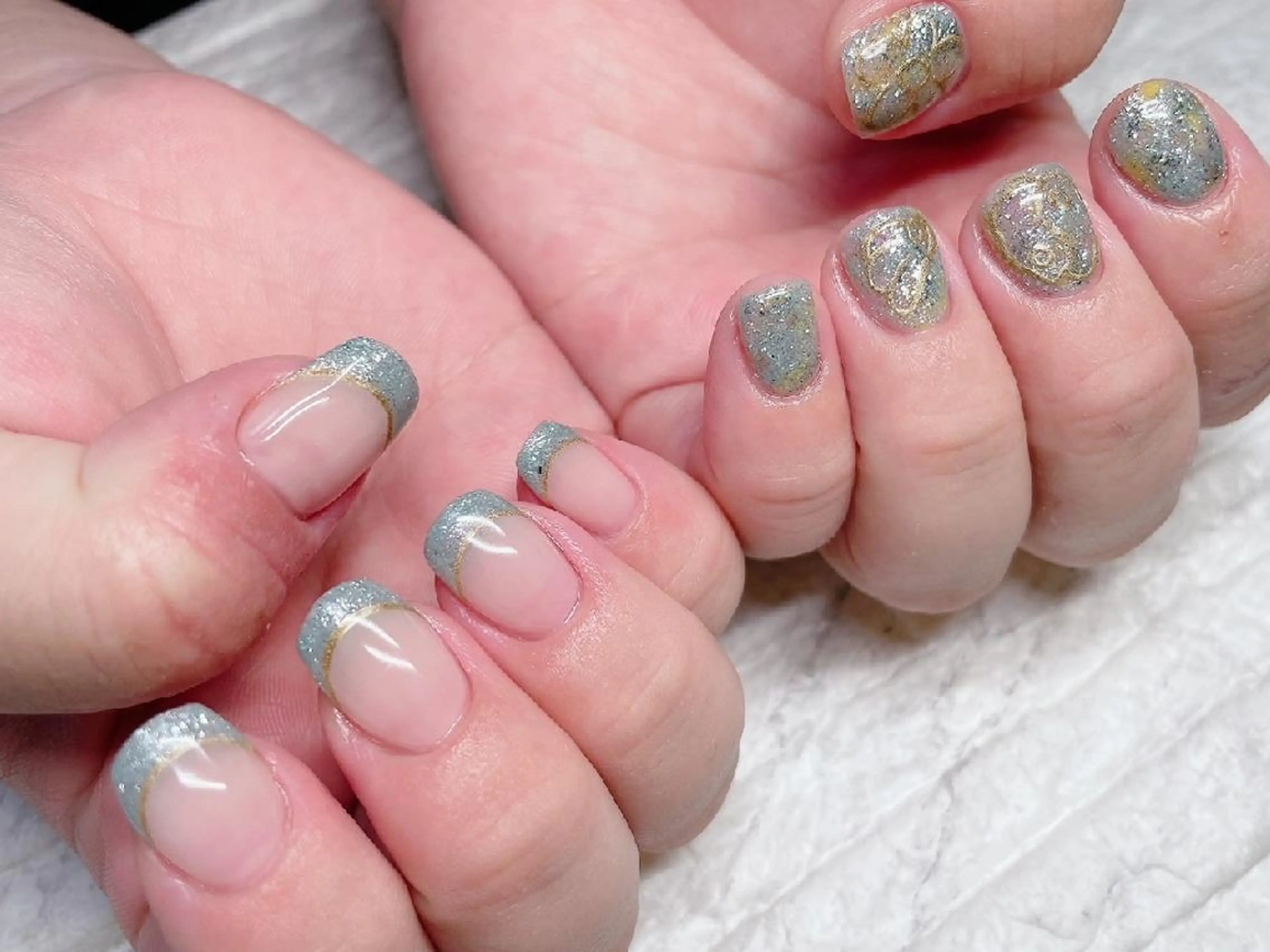 ネイル ニュアンスネイル ハンドネイル ハンドケア 佐藤 結衣のネイルデザイン