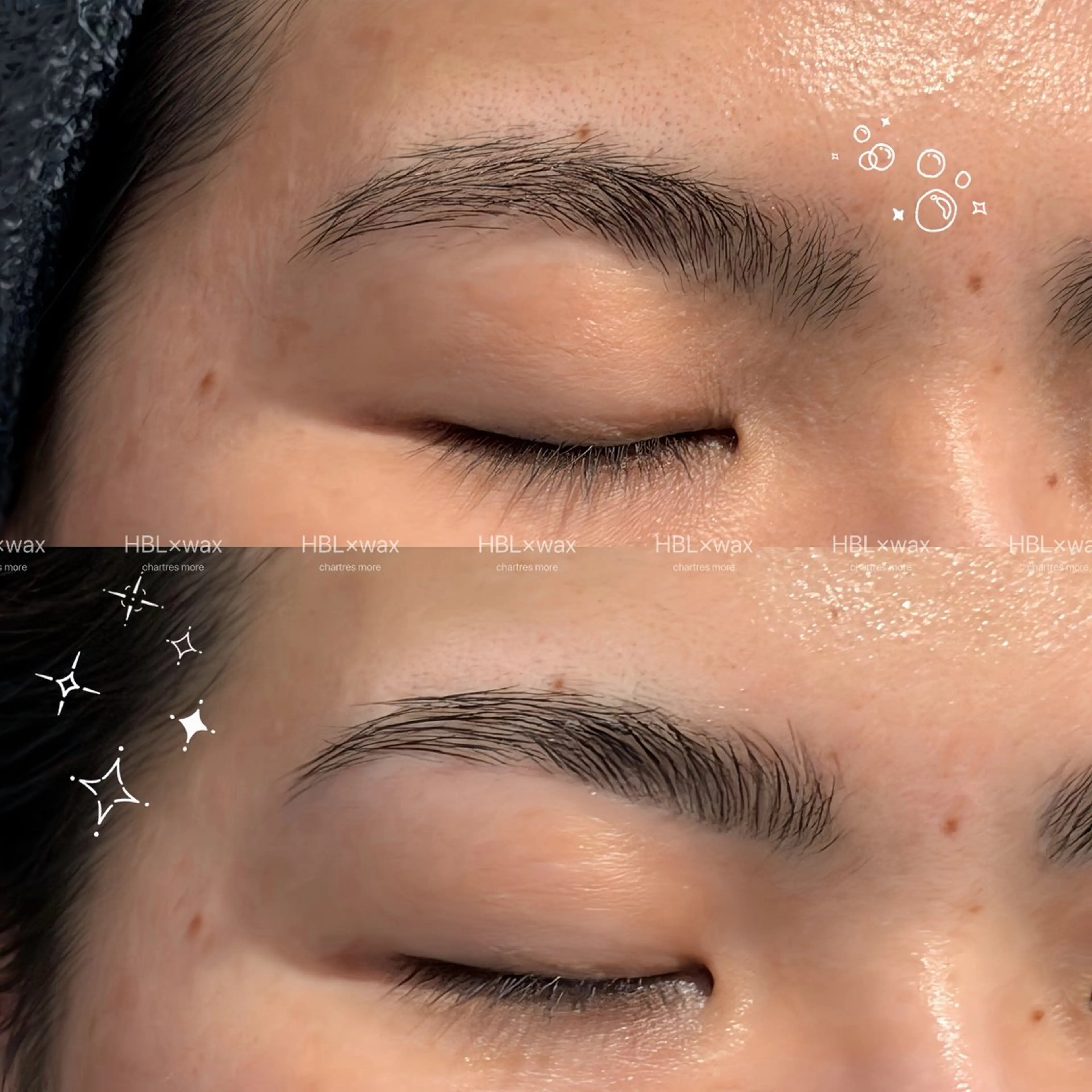 アイブロウ ハリウッドブロウリフト 眉毛ワックス脱毛 逢澤 奈那の眉毛・アイブロウイメージ