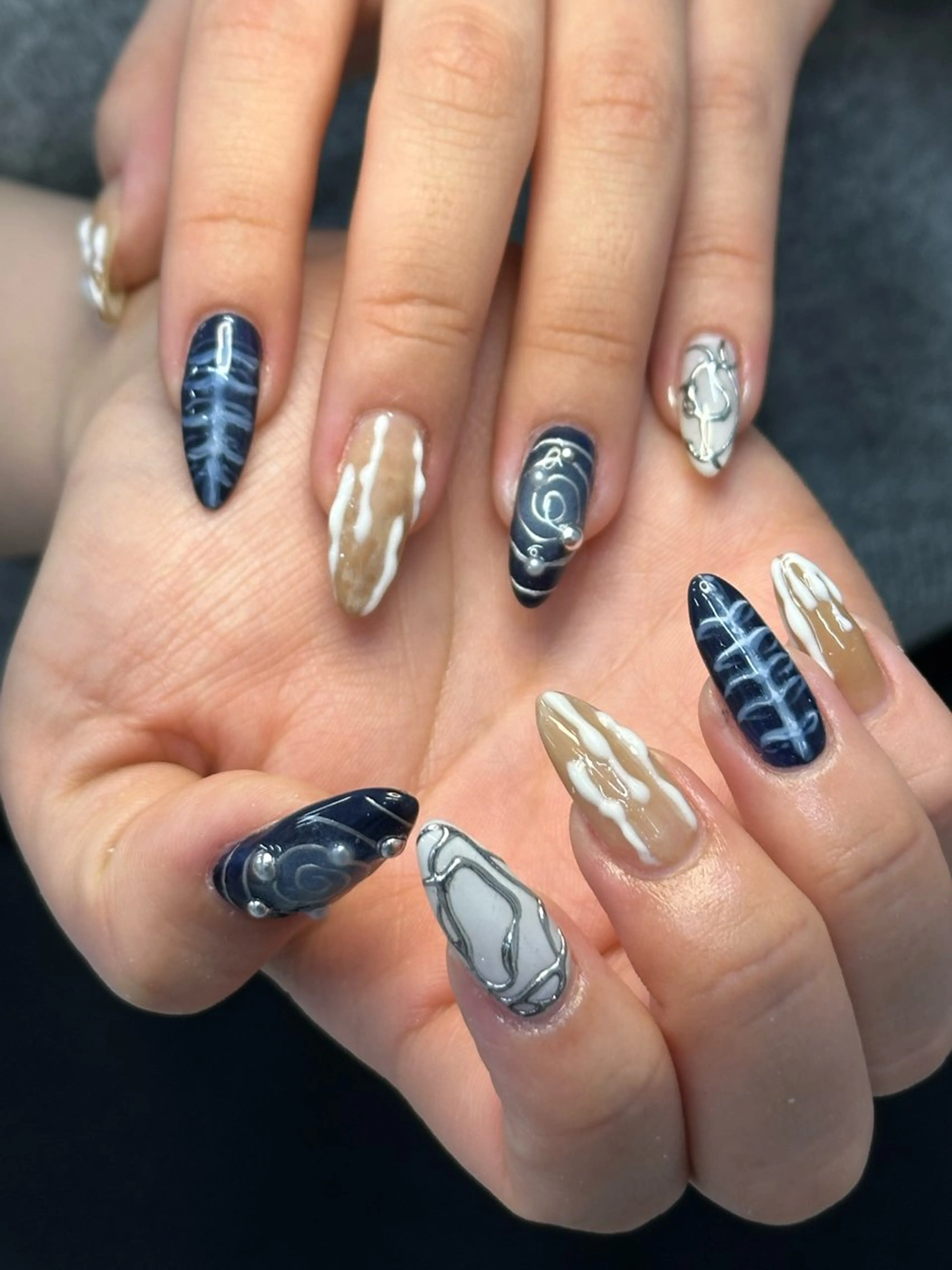 ネイル ハンドネイル フットネイル YukaRyu /癖デザインのネイルデザイン