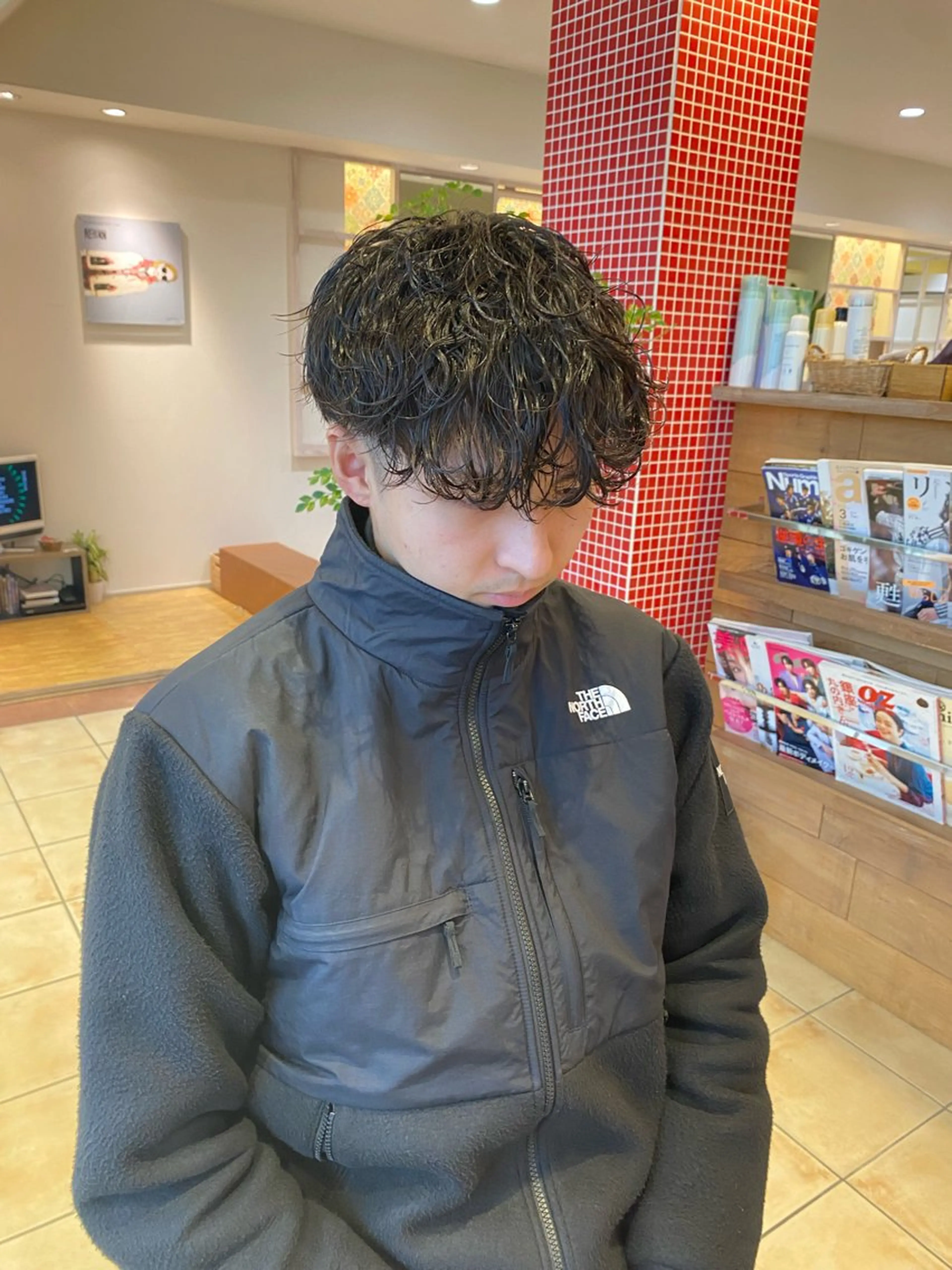 パーマ メンズ 波巻きパーマ カット パーマ トリートメント さこだ　しょうた 【副店長】のヘアスタイル