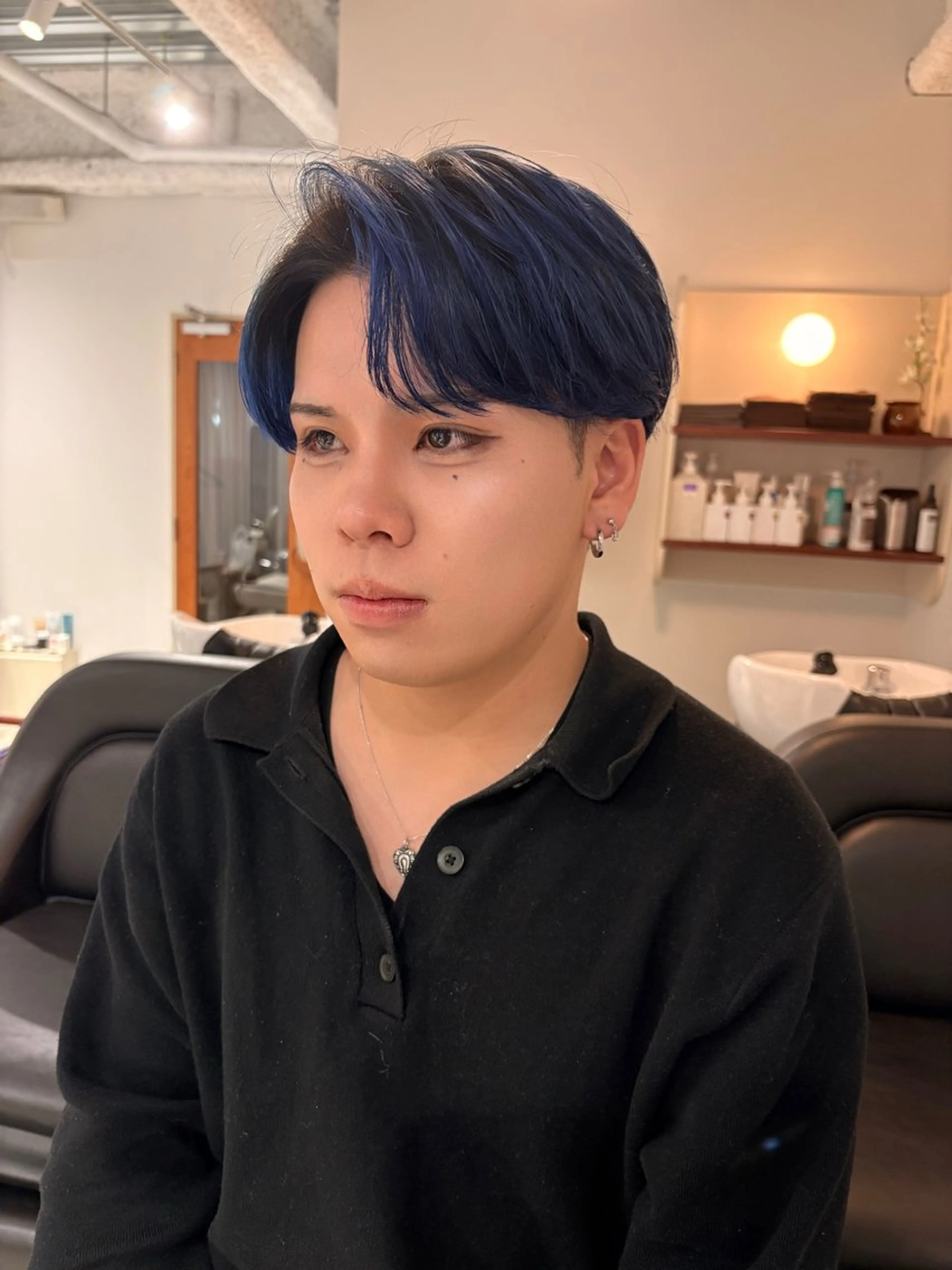 ミディアム カラー メンズ カット ヘアカラー エイヤ/メンズパーマ 🪮/カラー🌈のヘアスタイル