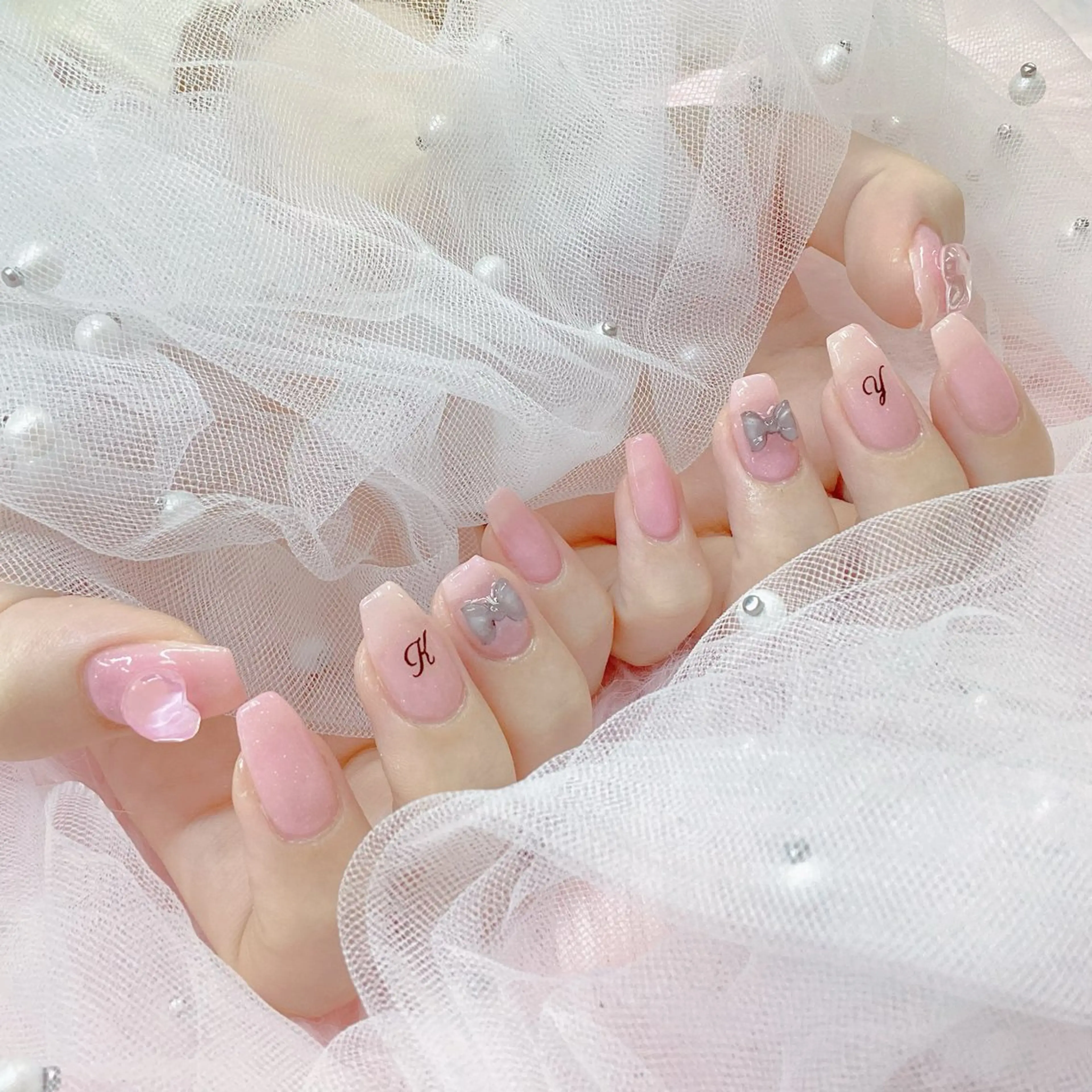 ネイル パーツ全部¥110 サロンミミのネイルデザイン