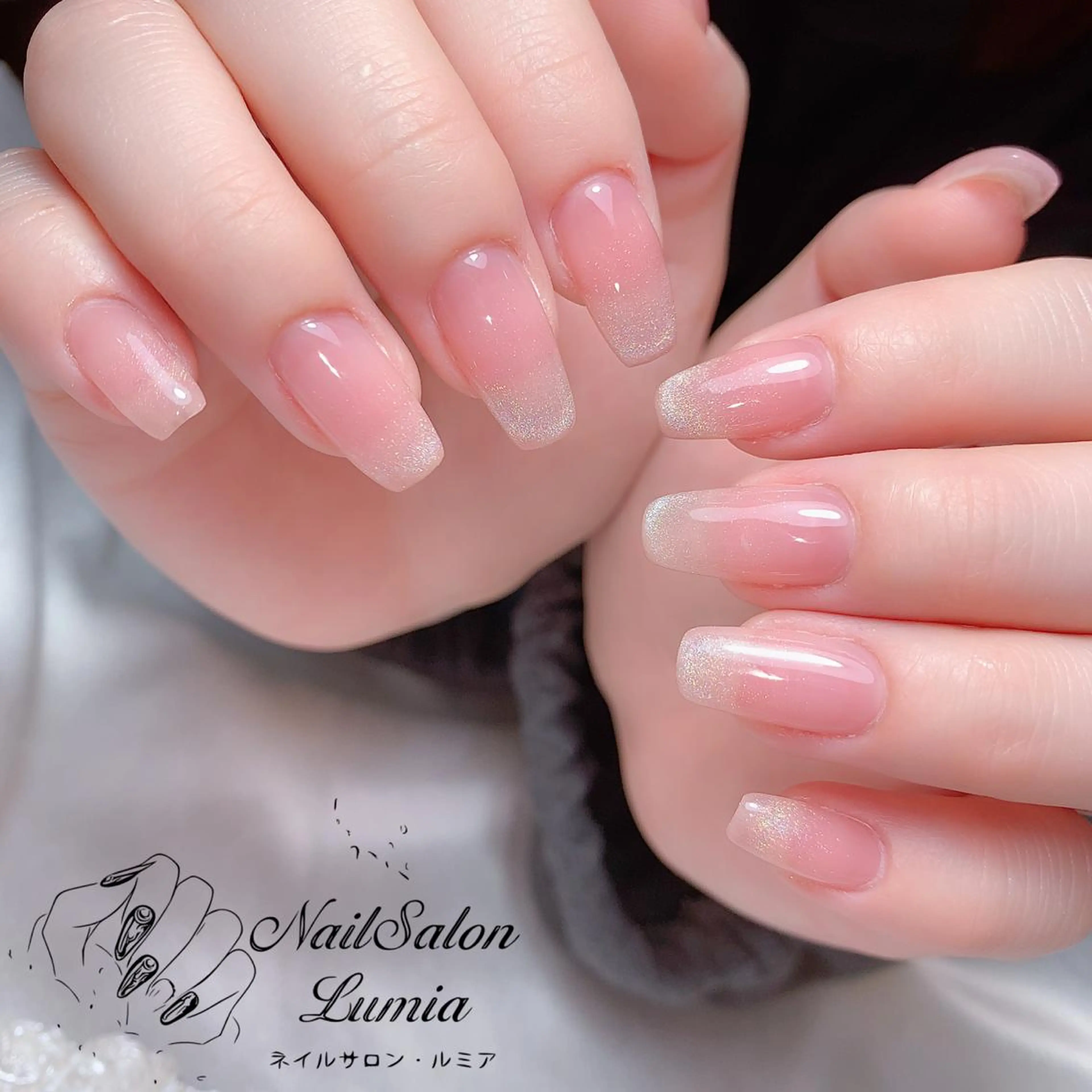 ネイル グラデーション マグネットネイル ハンドネイル ネイルサロン ルミア Lumia 店長のネイルデザイン