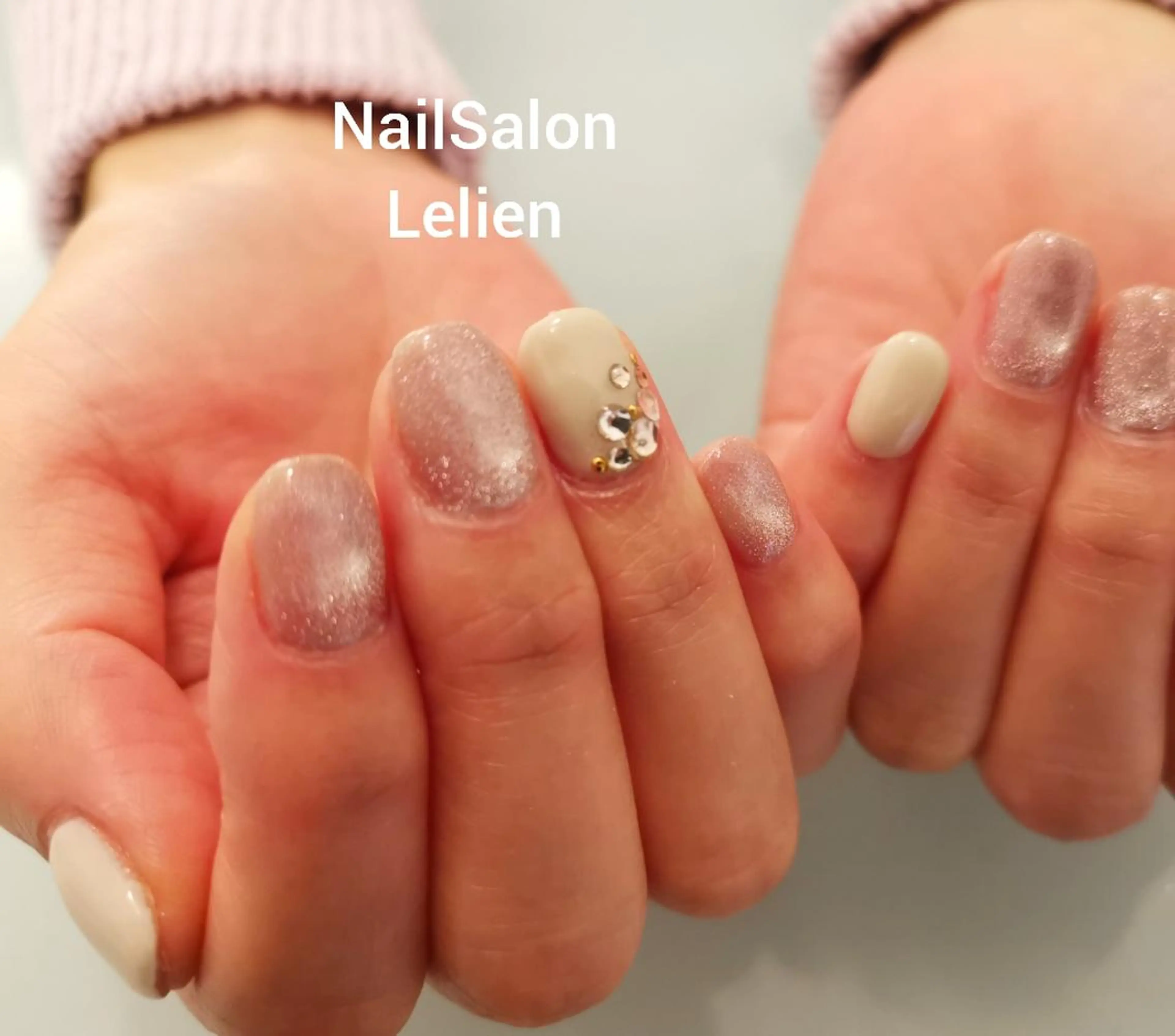 ネイル シルバー ネイルサロン Lelienルリエのネイルデザイン