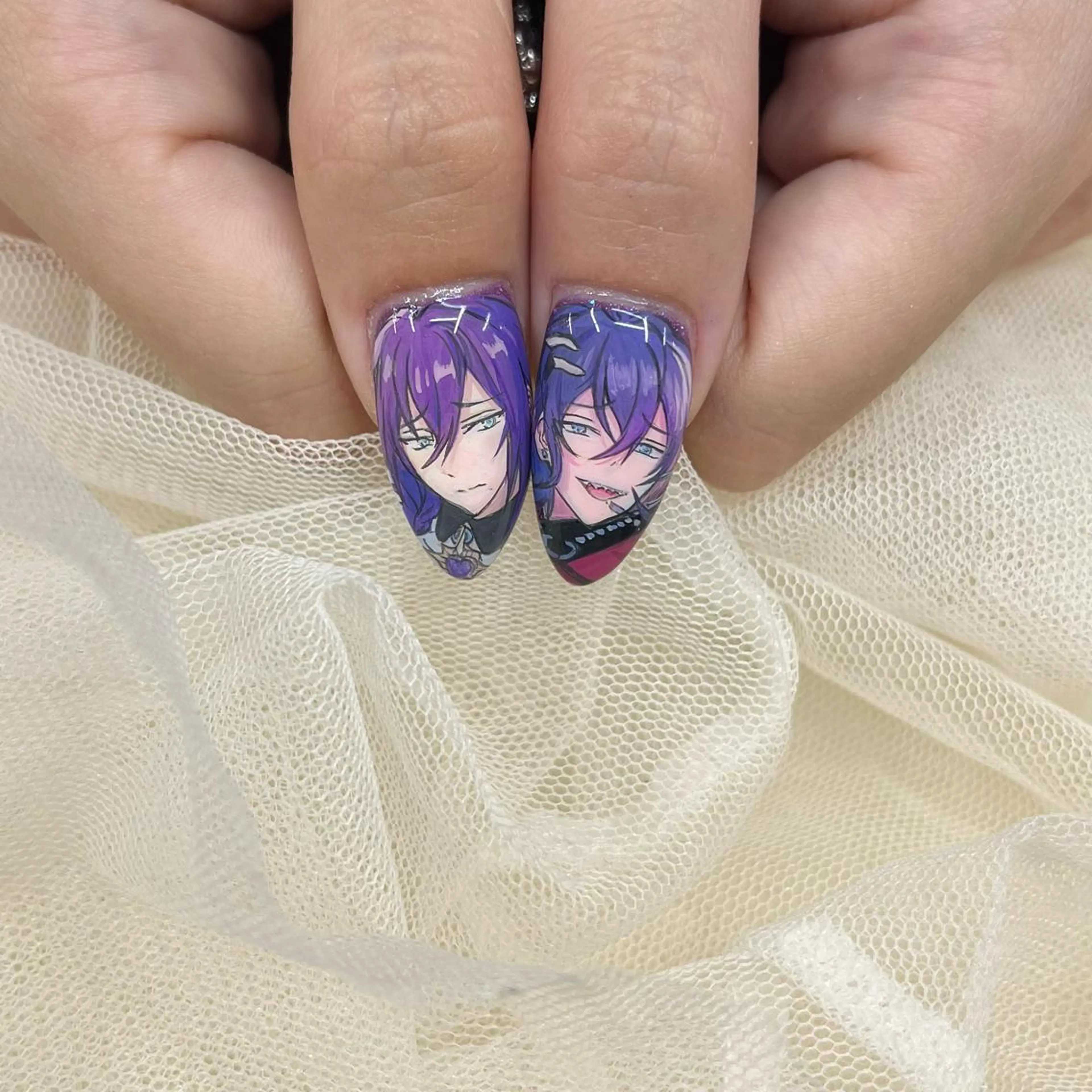 ロング ネイル ハンドネイル 池袋痛ネイル Nok. 渡辺のネイルデザイン