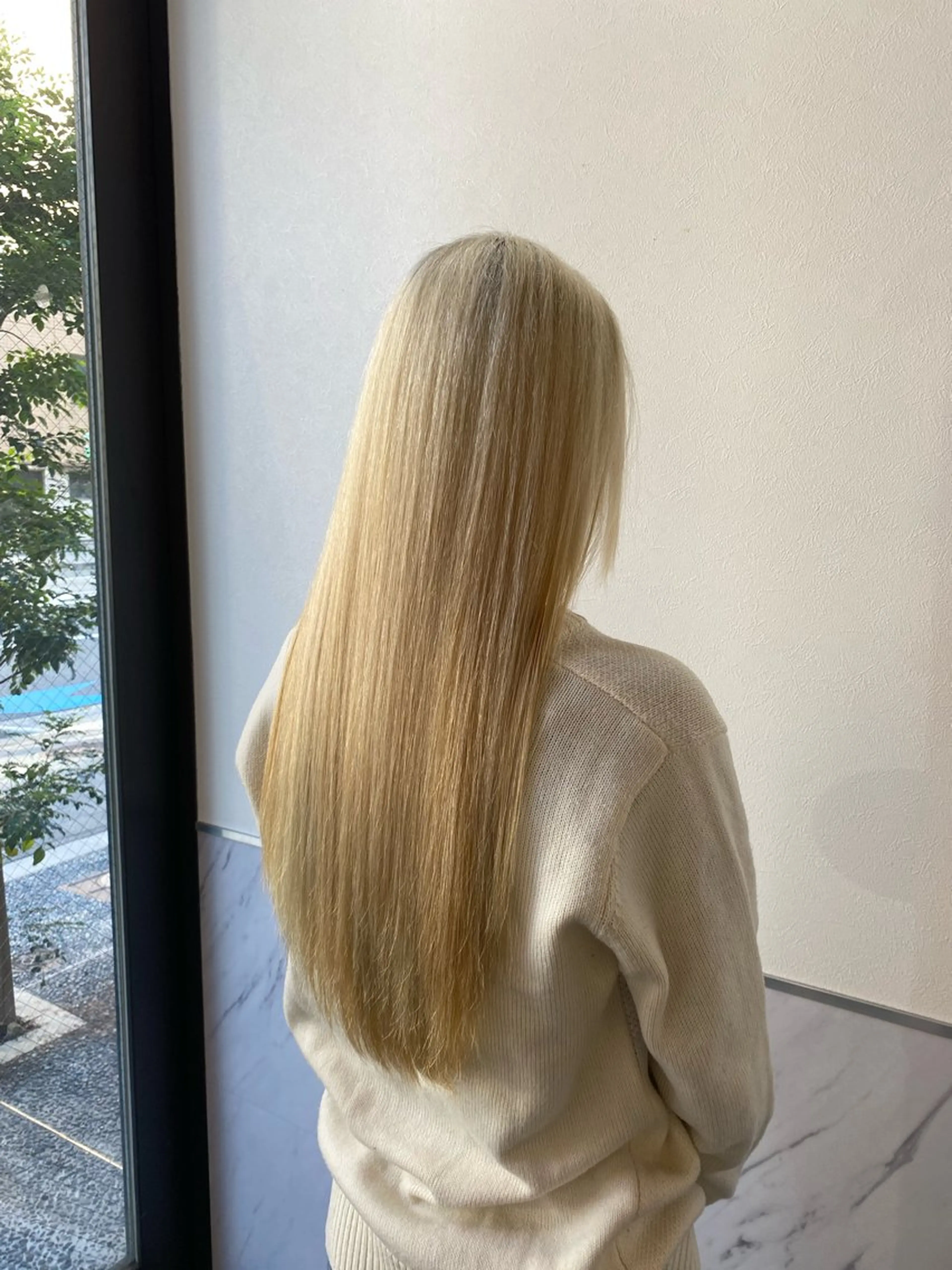 ロング カラー ブリーチカラーと、髪 質改善。HARUKAのヘアスタイル