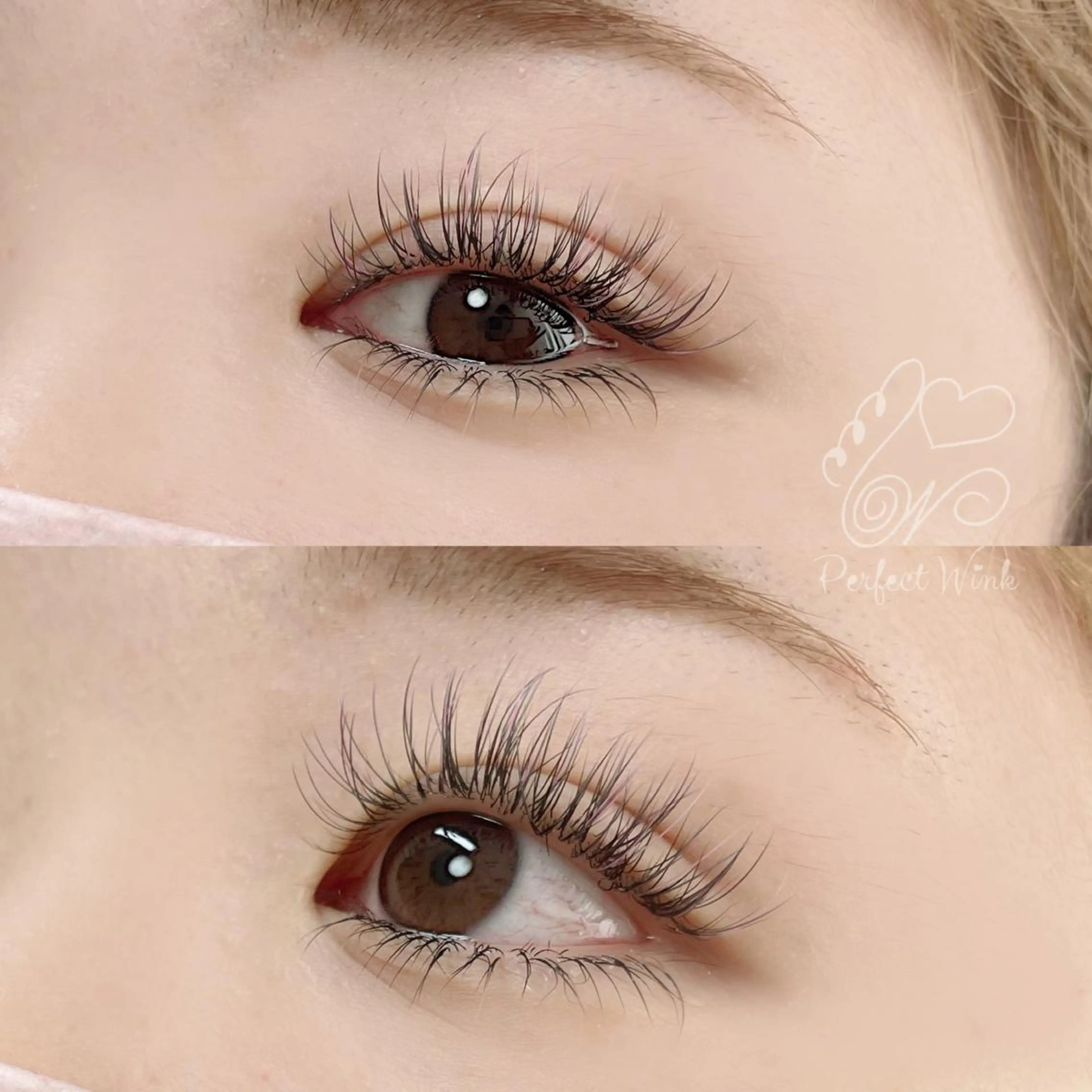 カラー マツエク・マツパ ブルーカラー ピンクカラー カラーマツエク パリジェンヌラッシュリフト マツエク パーフェクトウィンク ちぢいわみのりのマツエク・マツパデザイン