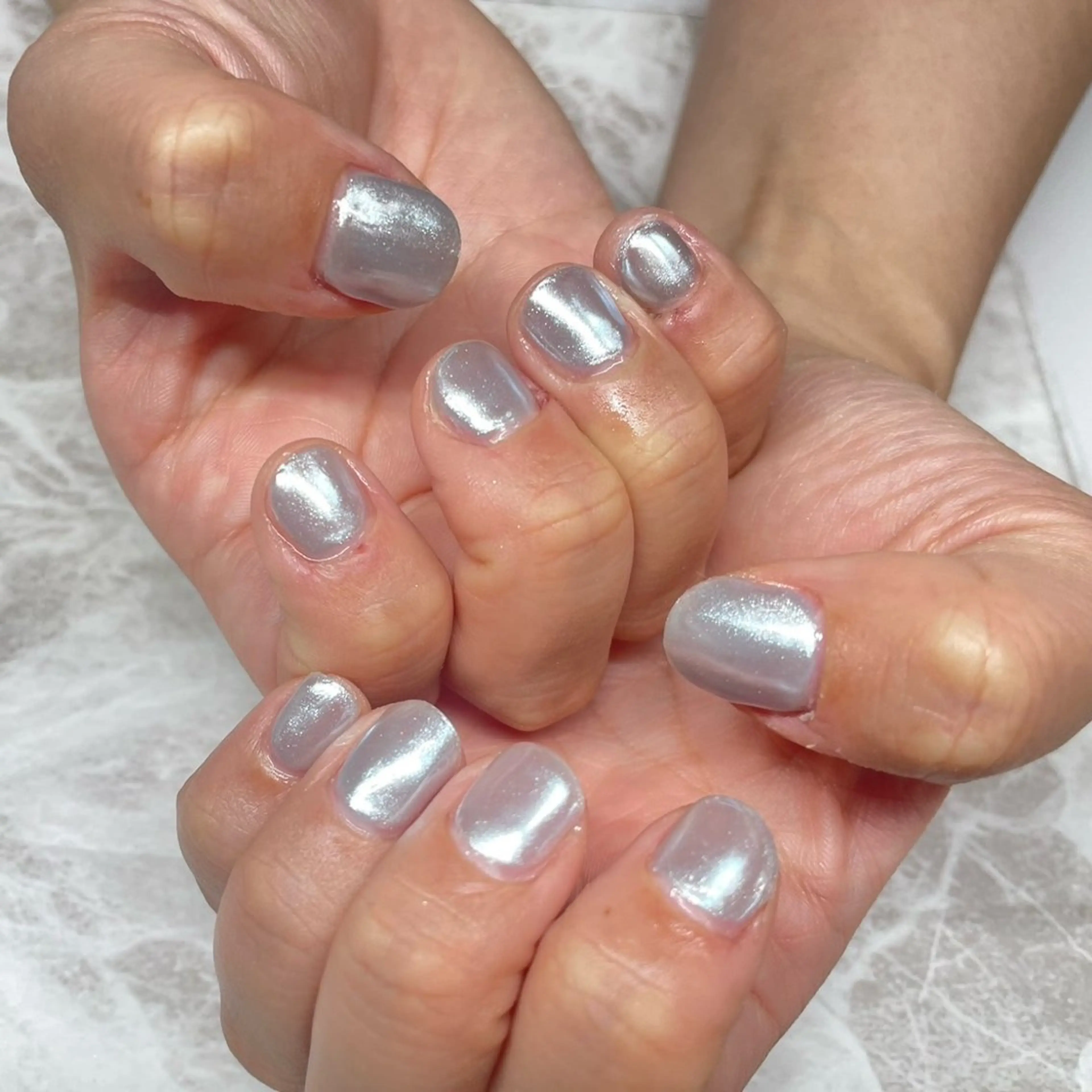 ネイル シルバー Felix nail 🌼目黒店のネイルデザイン