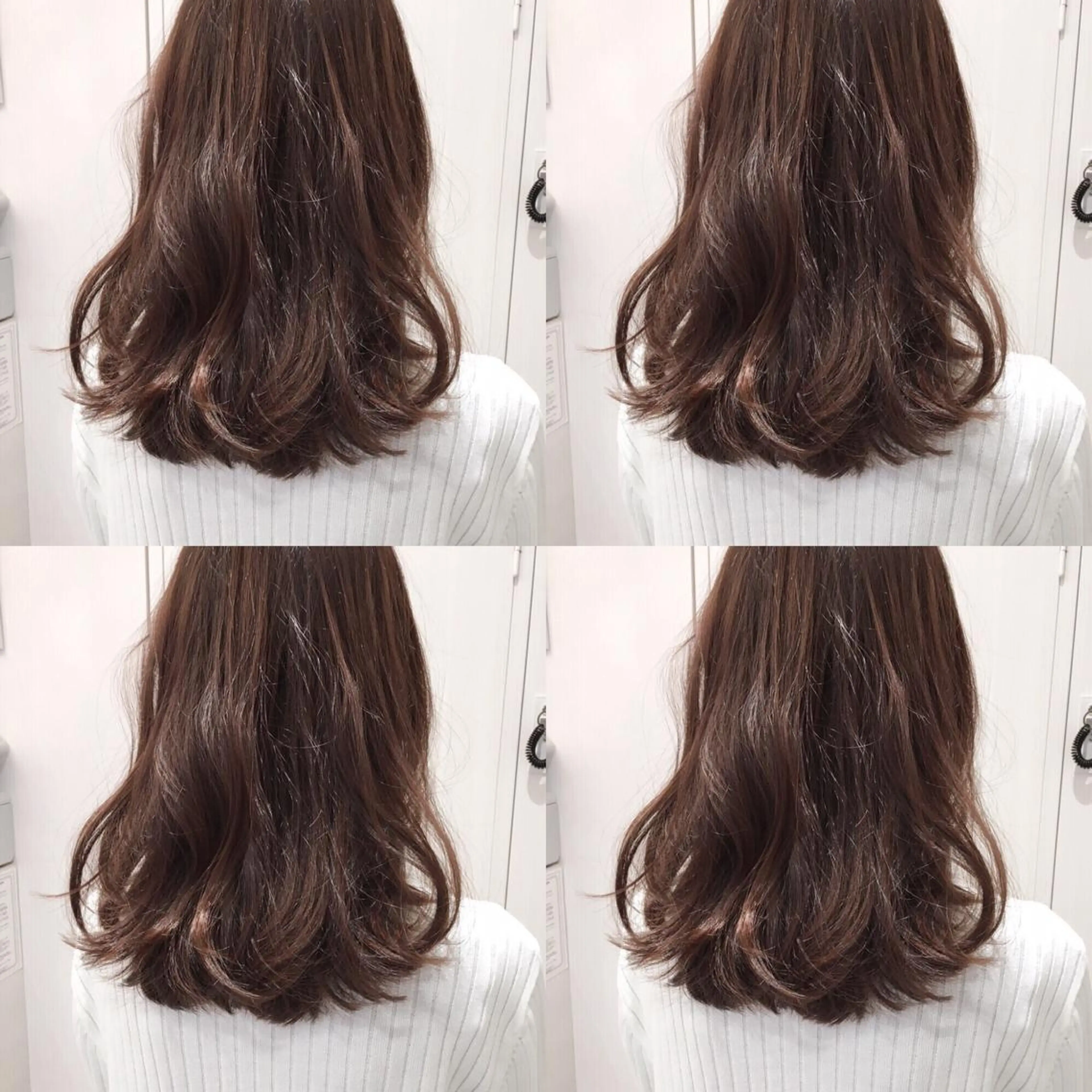 セミロング カラー パーマ 三鷹で1番ショート ボブをカットする新谷のヘアスタイル