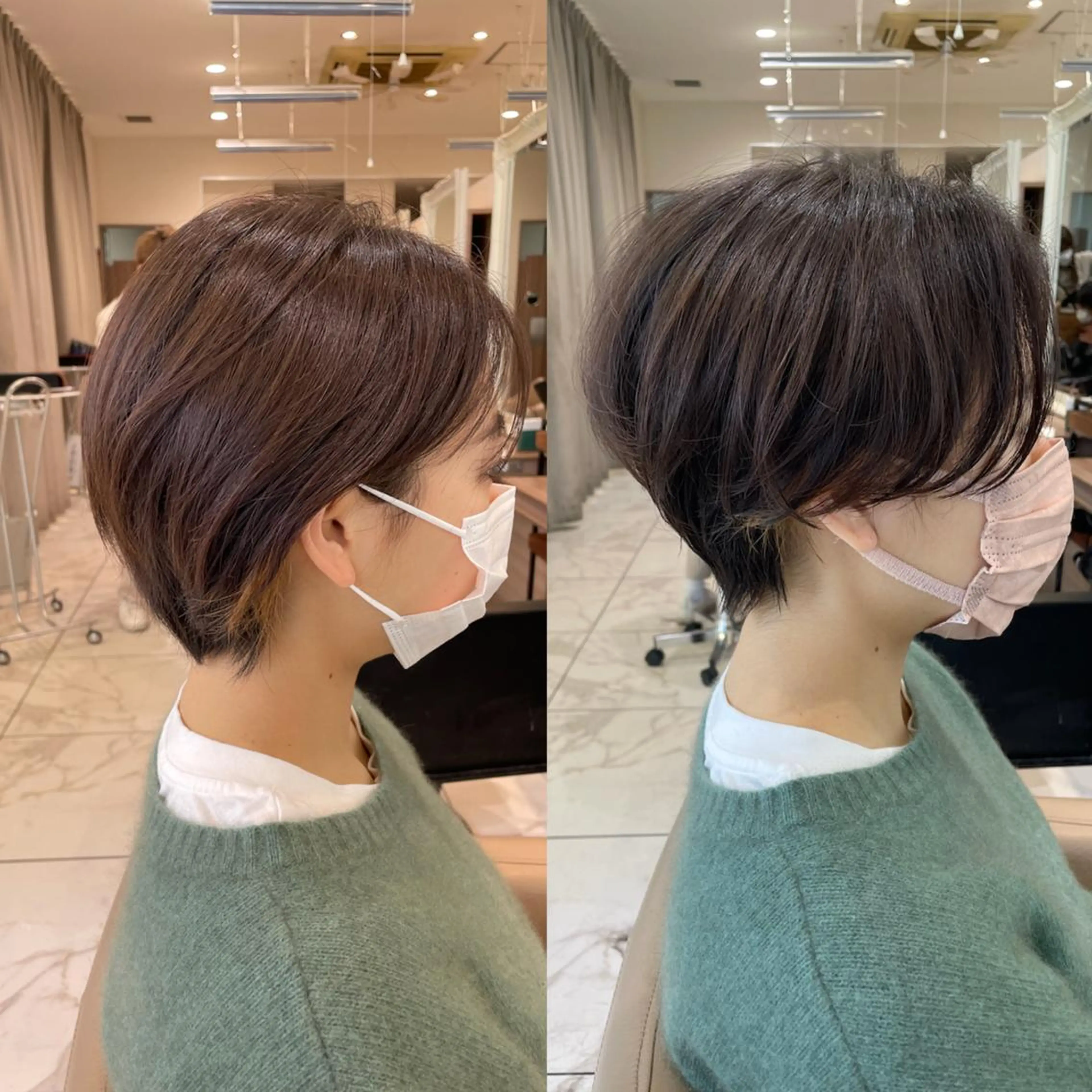 ショート カット レイヤー🧸ショート 🤎店長anju🪽のヘアスタイル