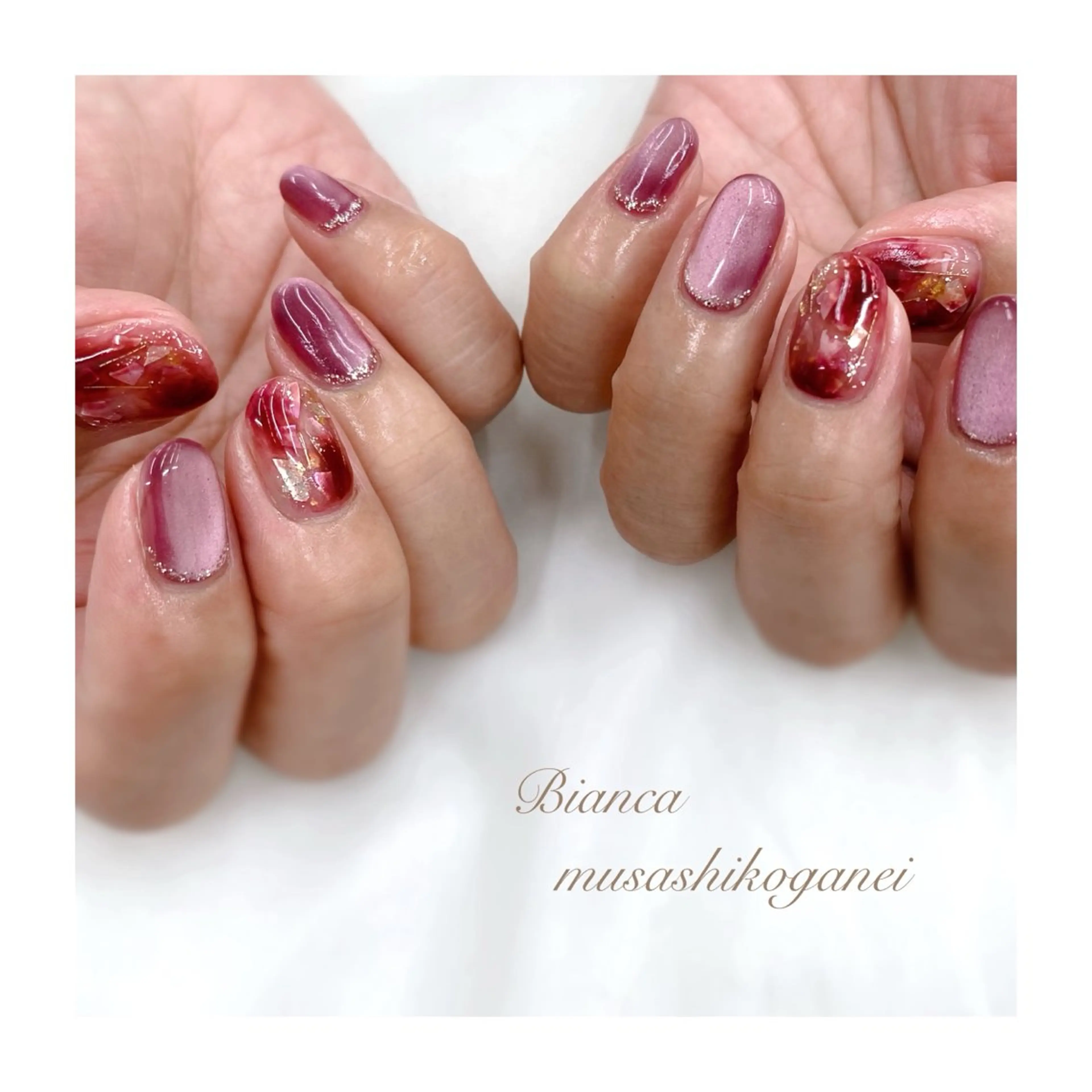 ネイル ハンドネイル Bianca 武蔵小金井　しぎはらのネイルデザイン