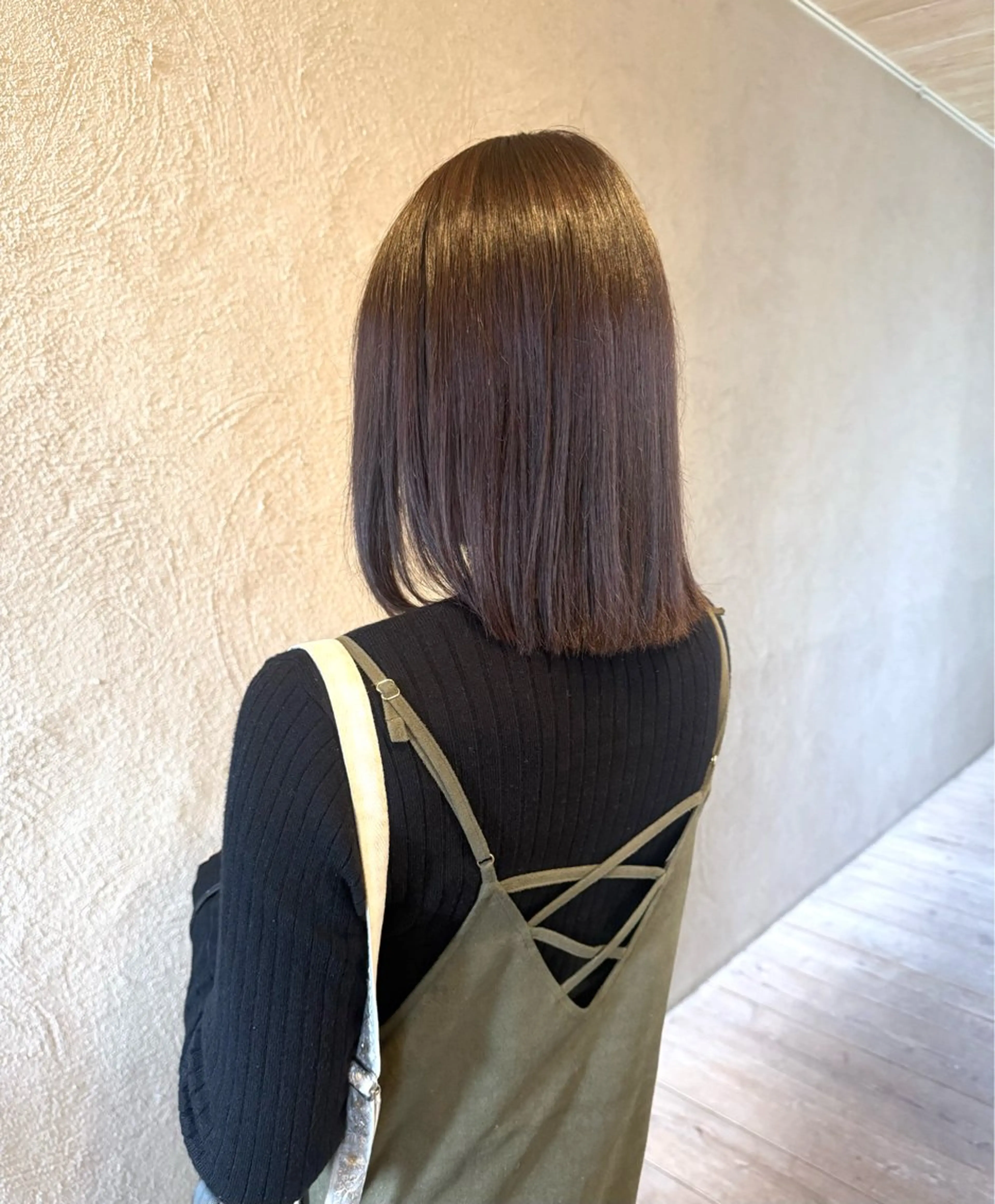 ミディアム うる艶/髪質改善/ 透明感カラー/toaのヘアスタイル