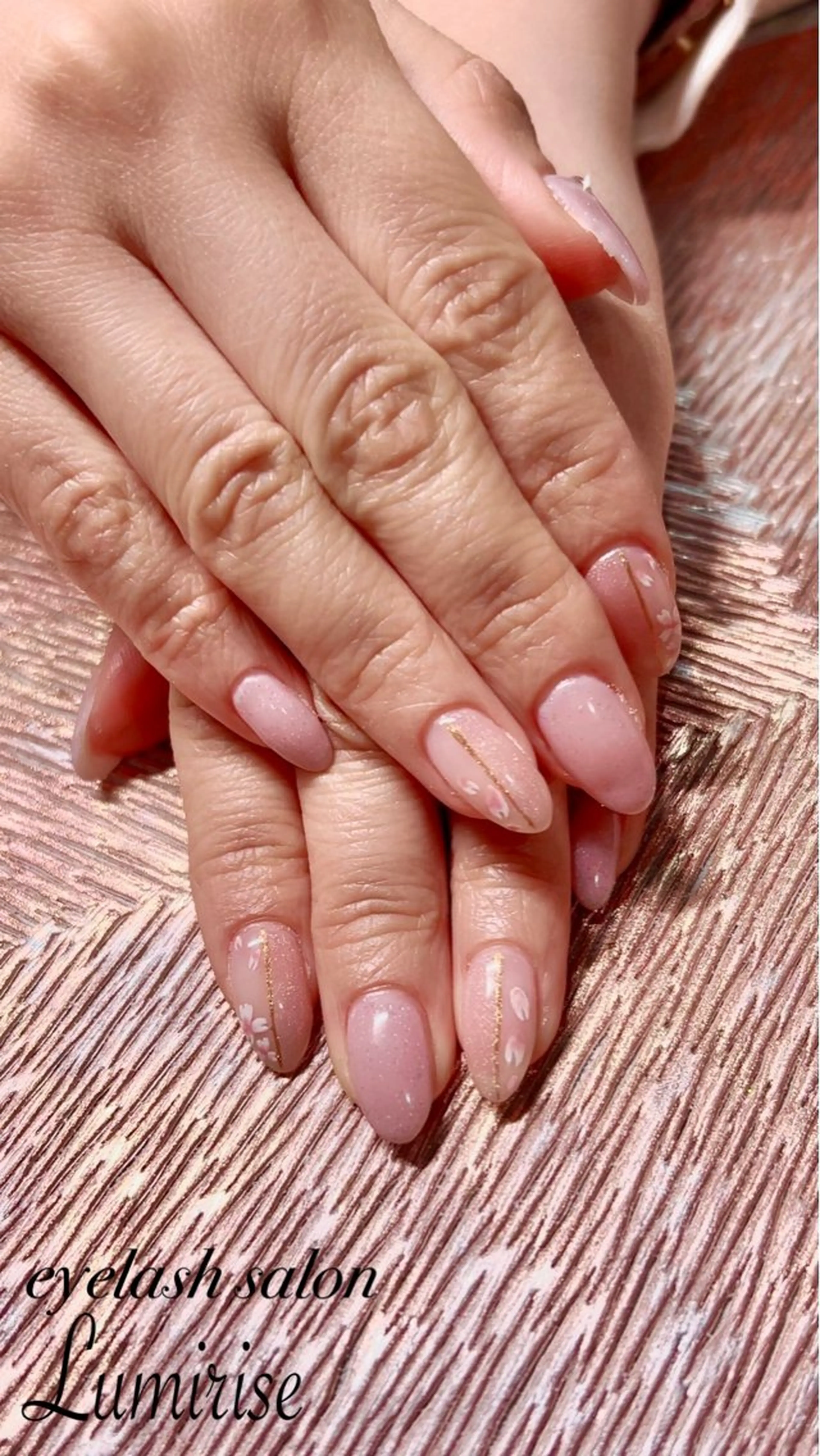 ネイル 桜ネイル 春ネイル ハンドネイル サロン ルミライズのネイルデザイン