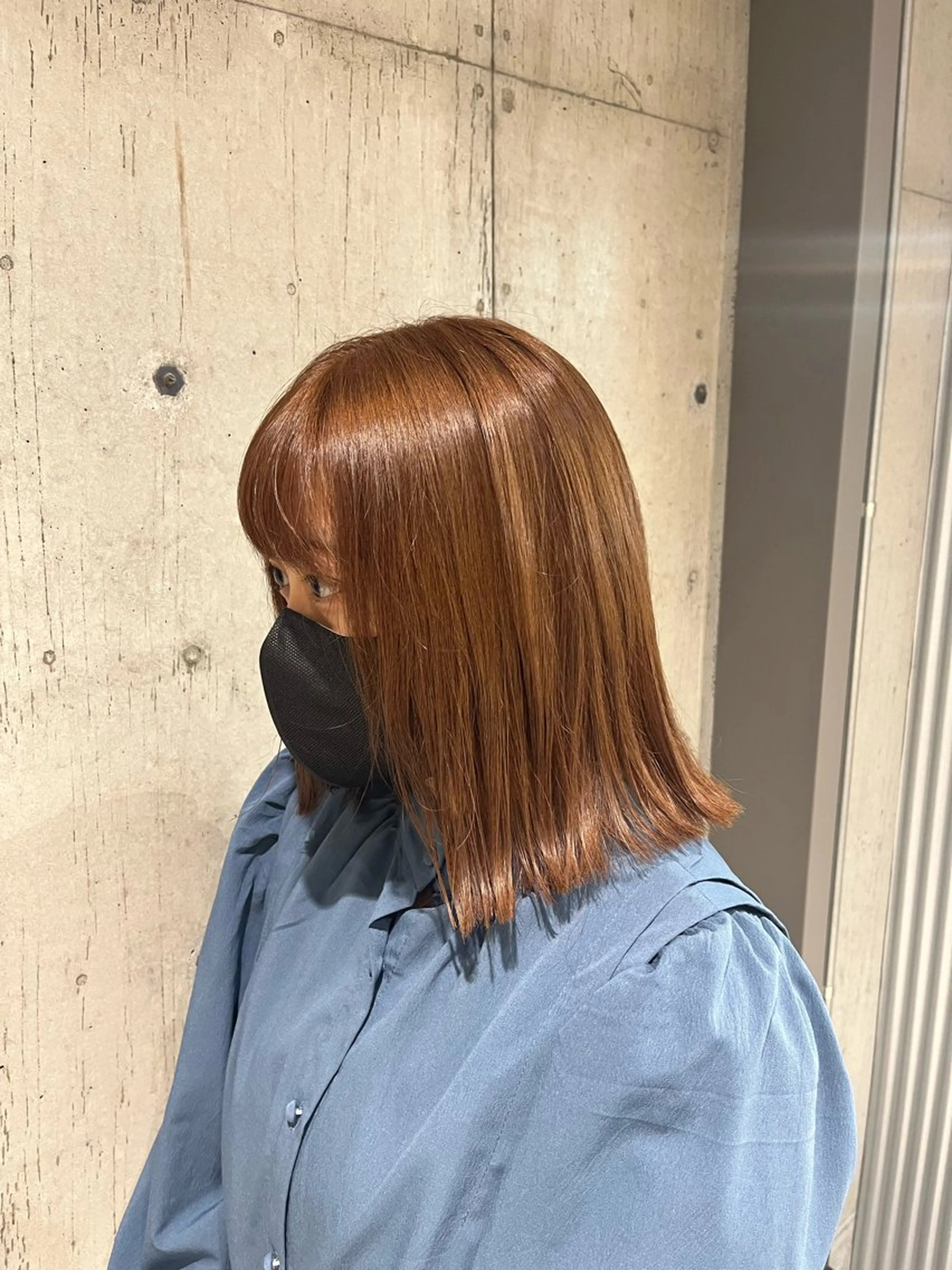 ミディアム カラー ヘアアレンジ カット ヘアカラー トリートメント ボブ×艶カラー 特化・リクト💥のヘアスタイル