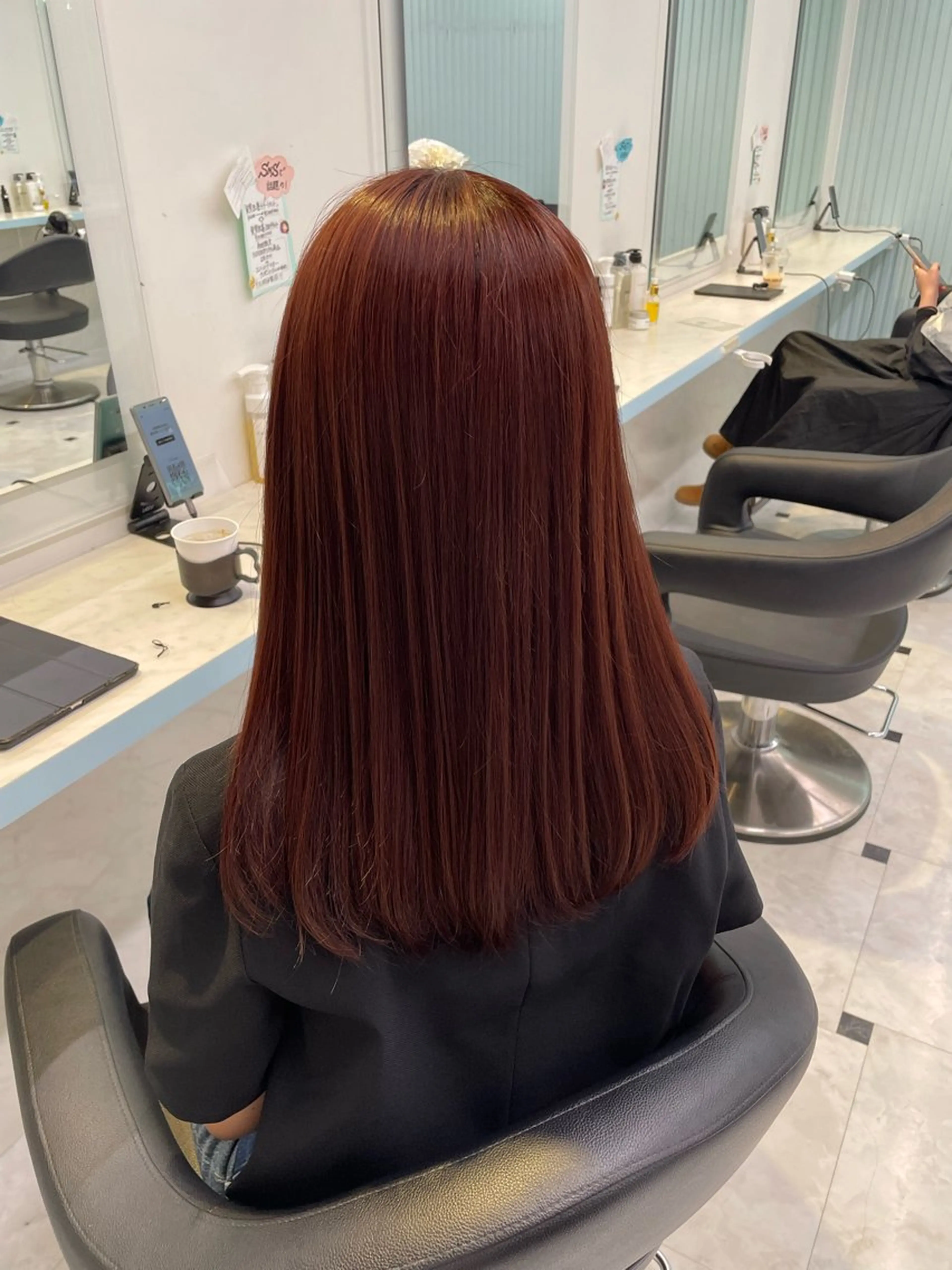 ロング カラー ヘアカラー 🇰🇷韓流暖色ヘア 🍒saaya🍒のヘアスタイル