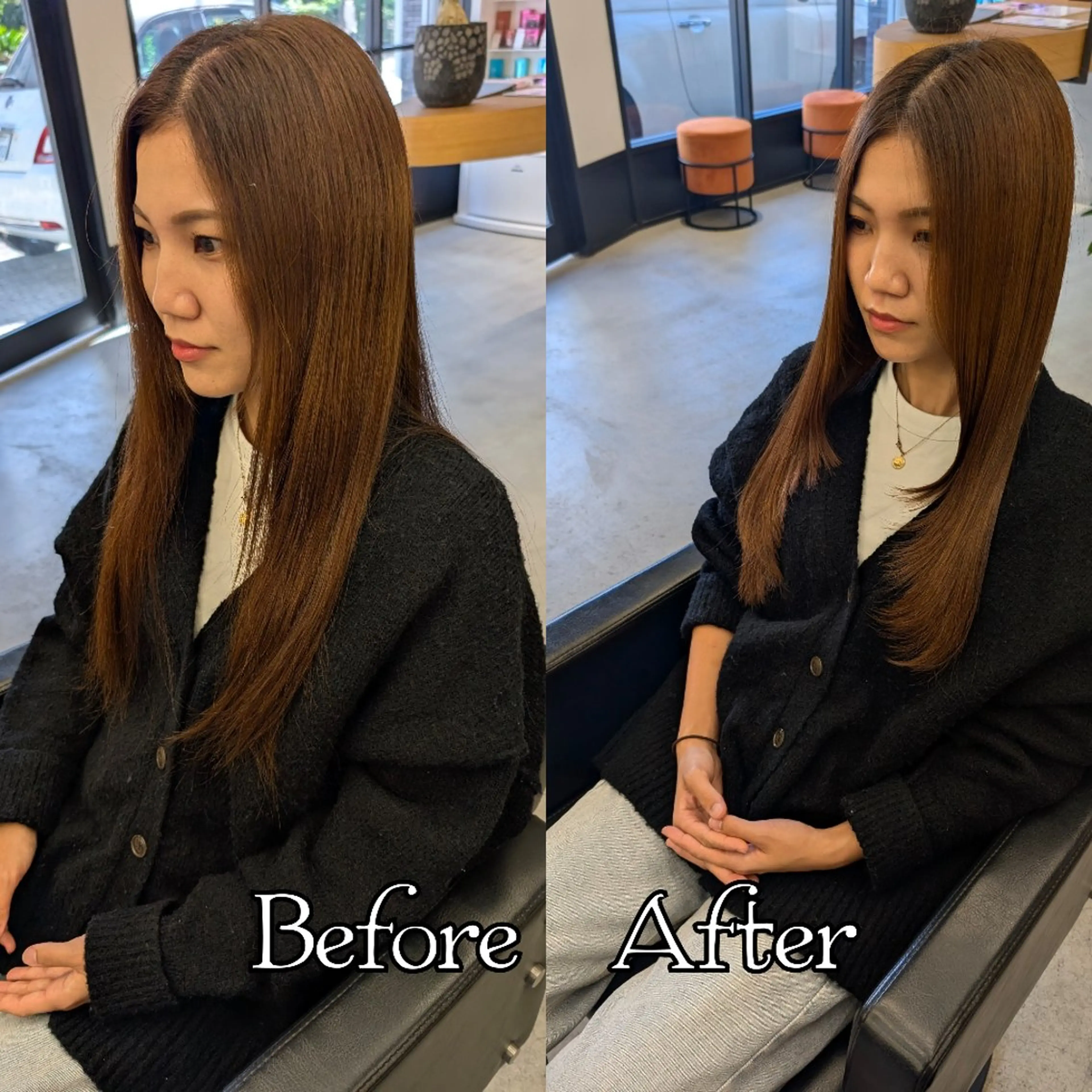 ロング 顔まわりレイヤー 顔周りカット 髪質改善 レイヤーカット トリートメント カット トリートメント R hair🧡 伊藤美和🤎のヘアスタイル