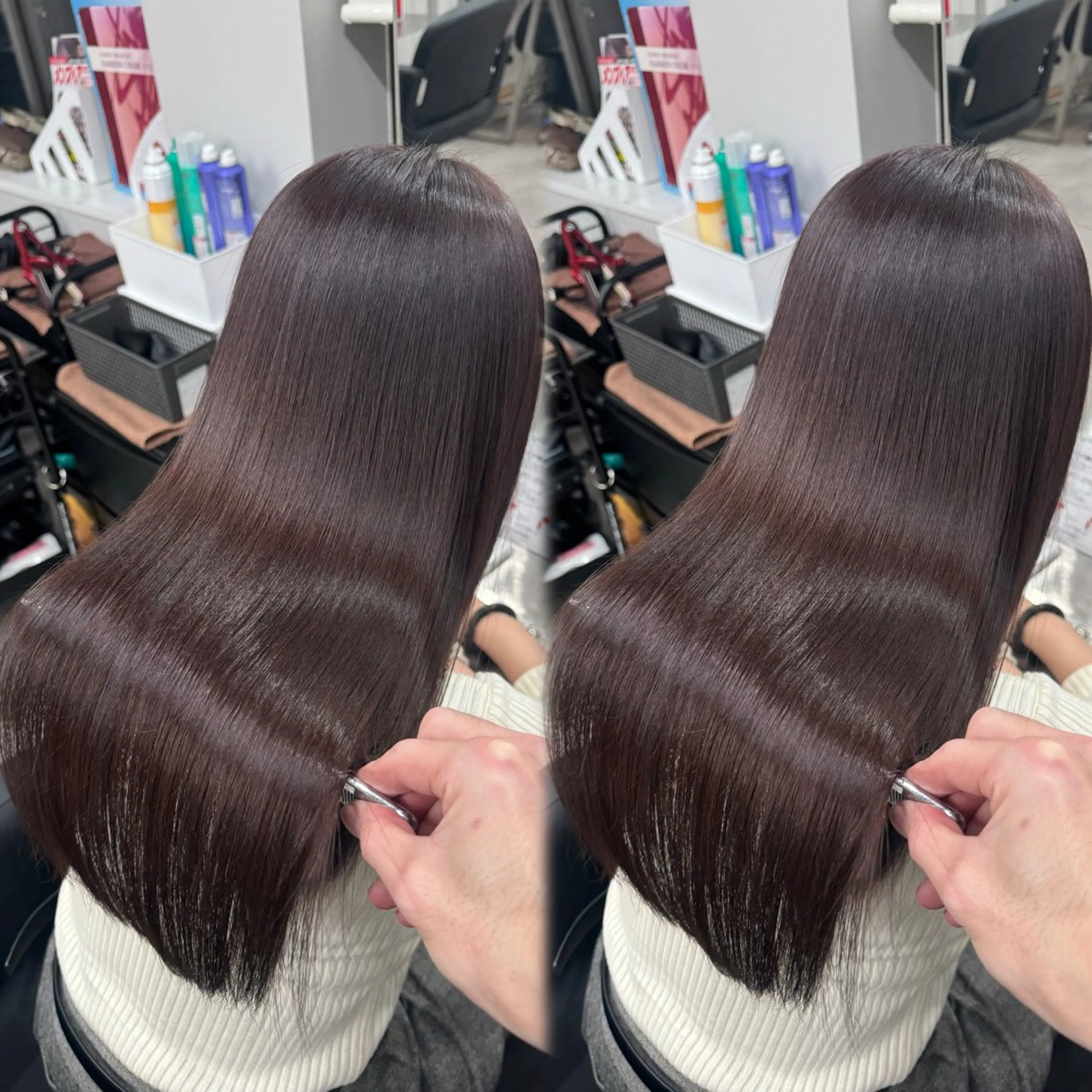ロング カット ヘアカラー トリートメント 💎レイヤーカット× 髪質改善💎後藤陸のヘアスタイル