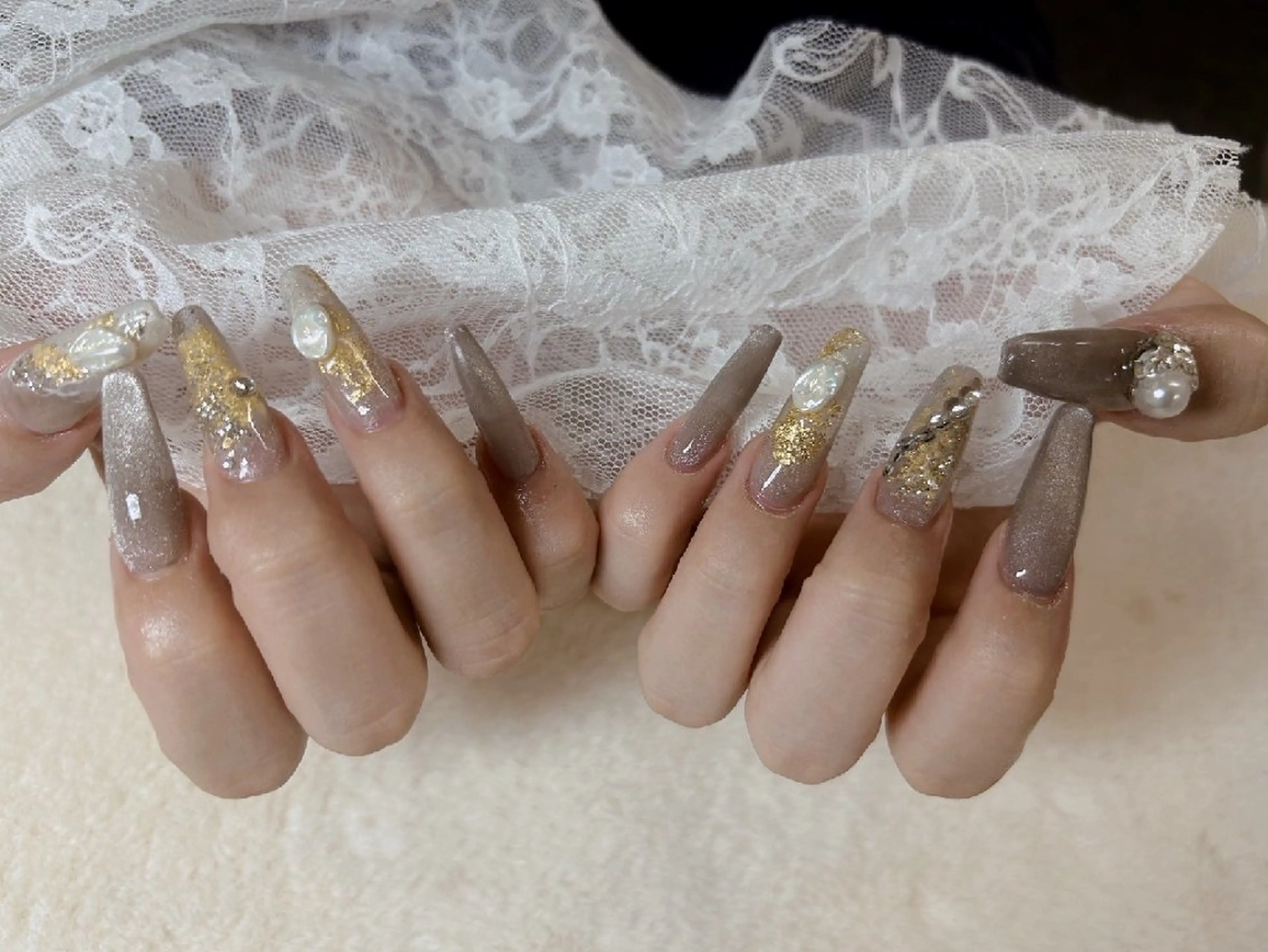 ネイル ニュアンスネイル ハンドネイル ハンドケア 心斎橋Salon Epokkuのネイルデザイン