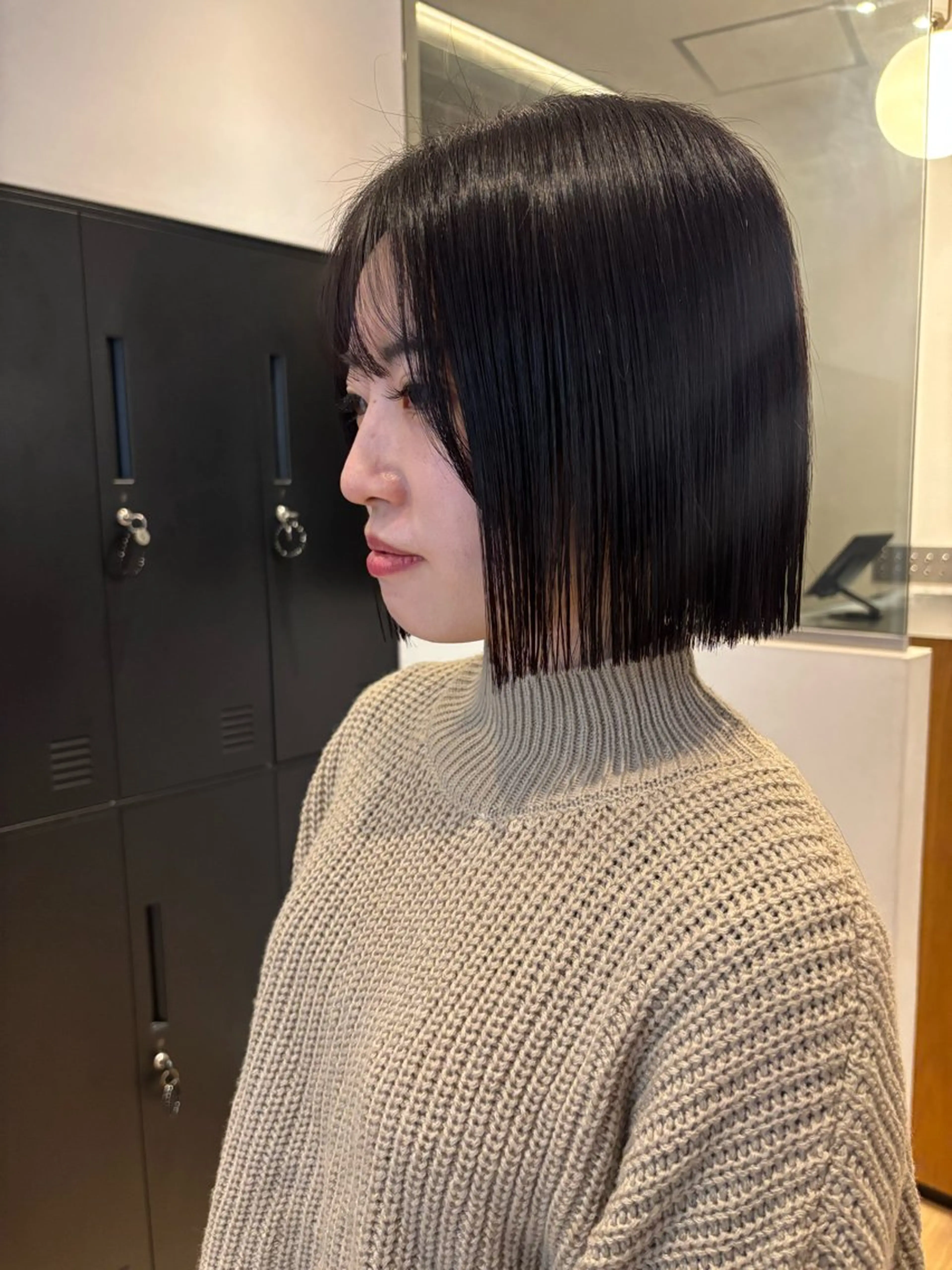 ショート 切りっぱなしボブ ボブ カット 西田  美侑 /カットモデルのヘアスタイル