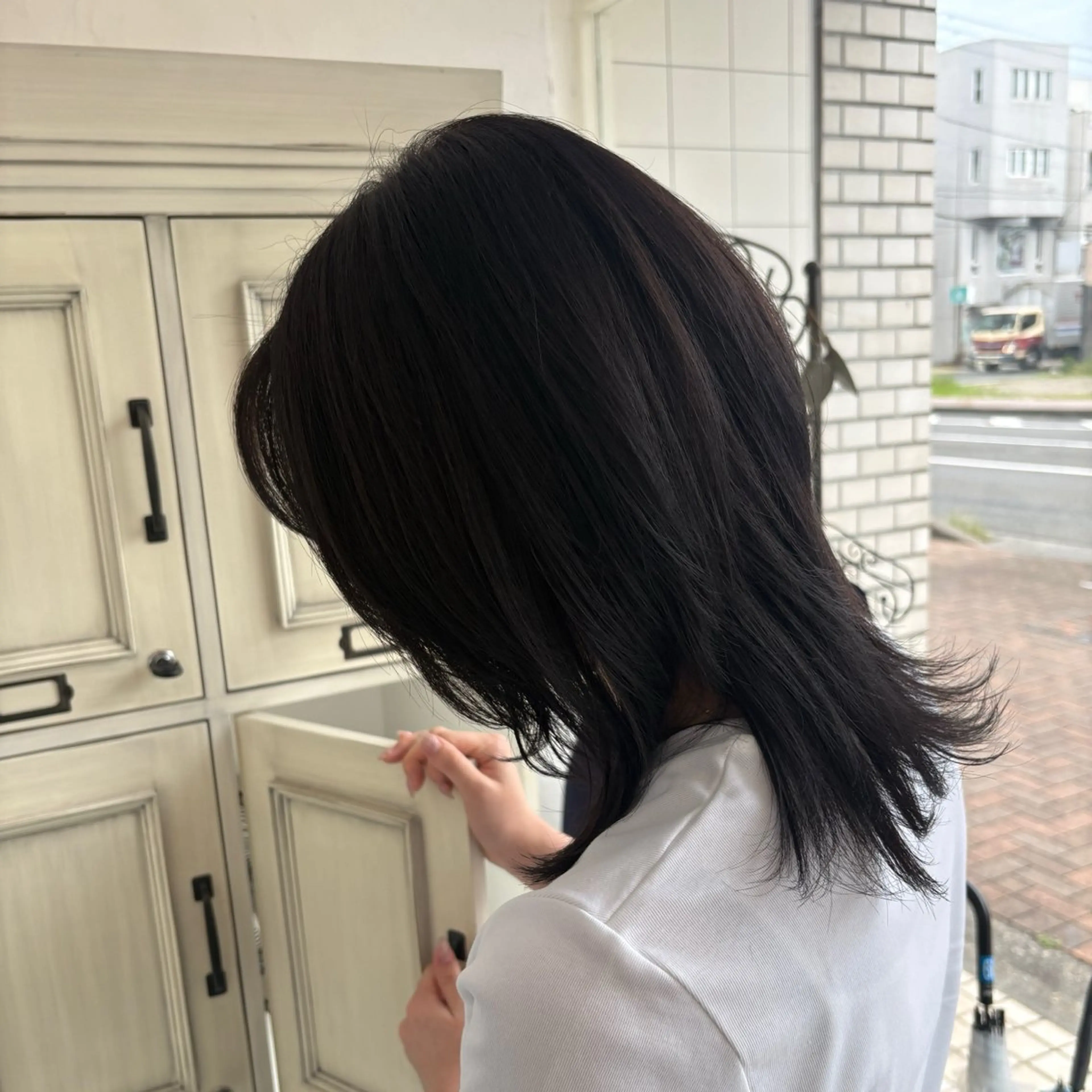 カラー アッシュ アッシュグレー ブリーチ ブラウンカラー 透明感カラー ヘアカラー mayuka🐾 /カラー/まつパのヘアスタイル