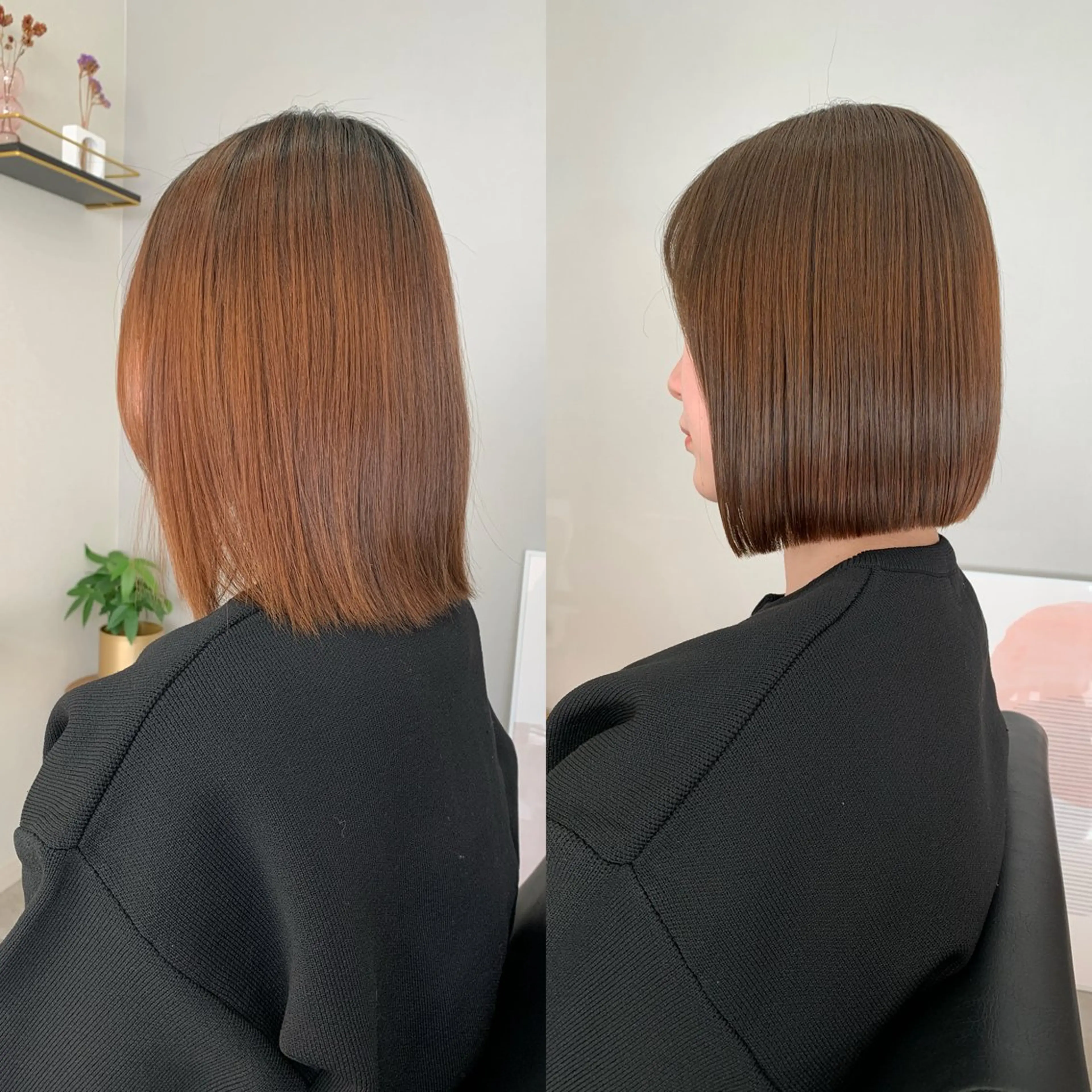 ショート ボブ カット ヘアカラー トリートメント en.桐山 晃彦のヘアスタイル