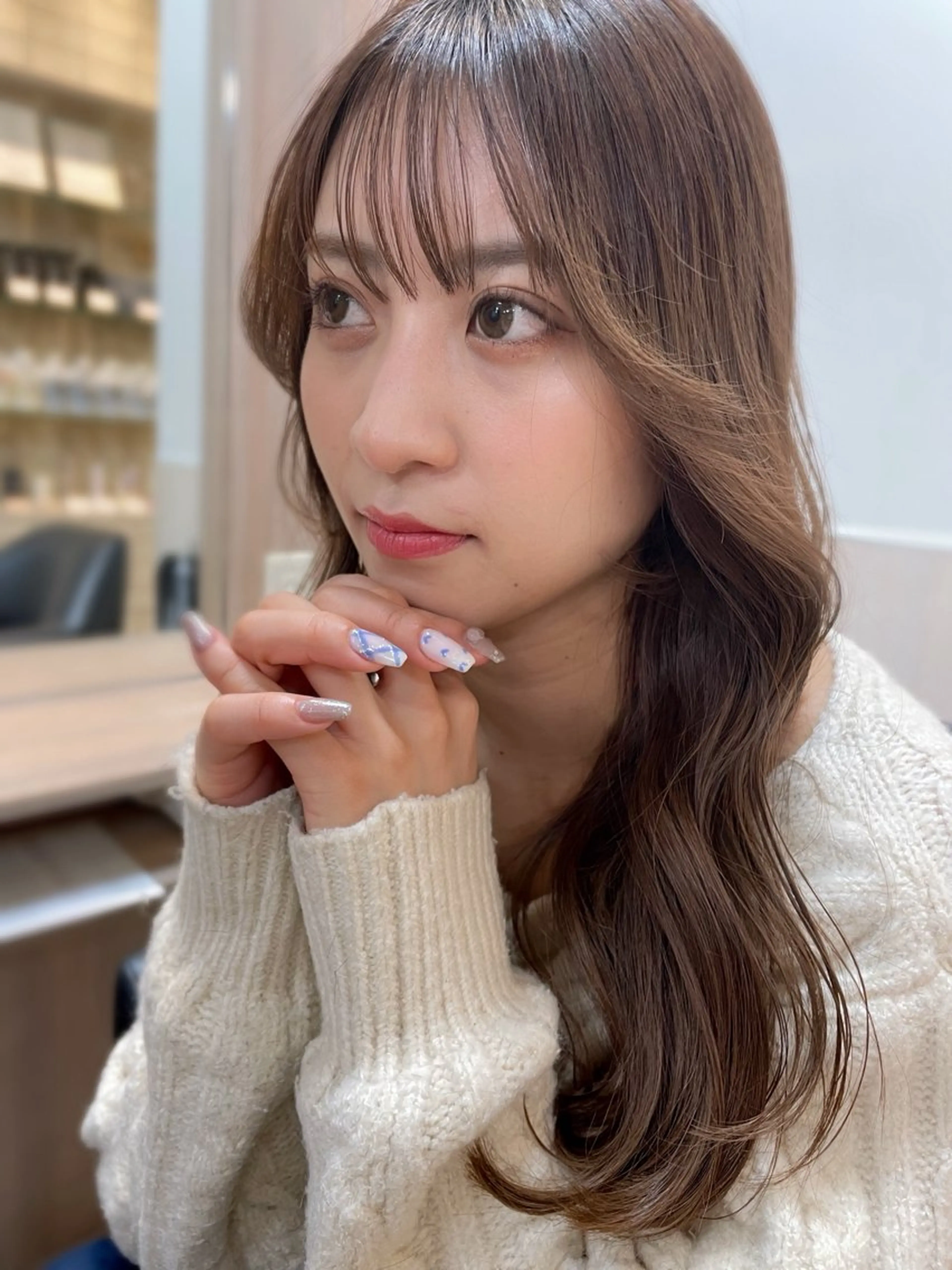 ロング カラー sunny side 大名　りょう👸🏼のヘアスタイル