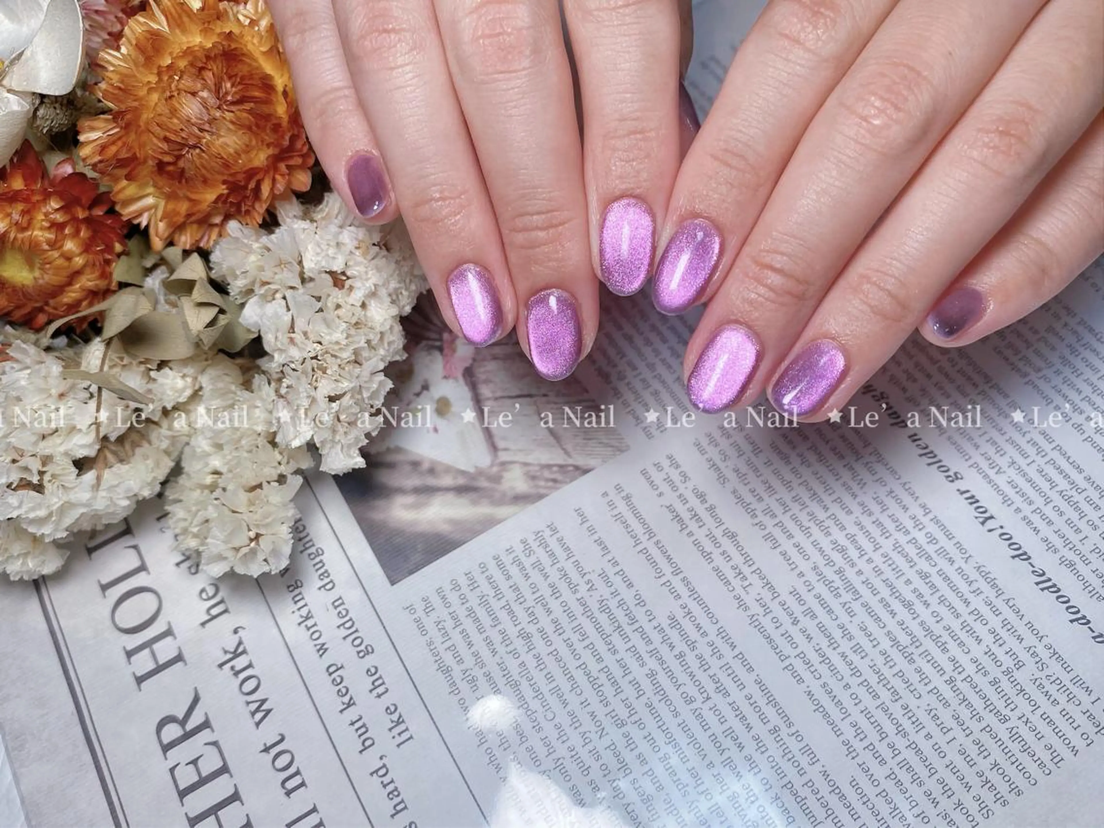 ミディアム カラー ネイル Le’a NailSalonのネイルデザイン