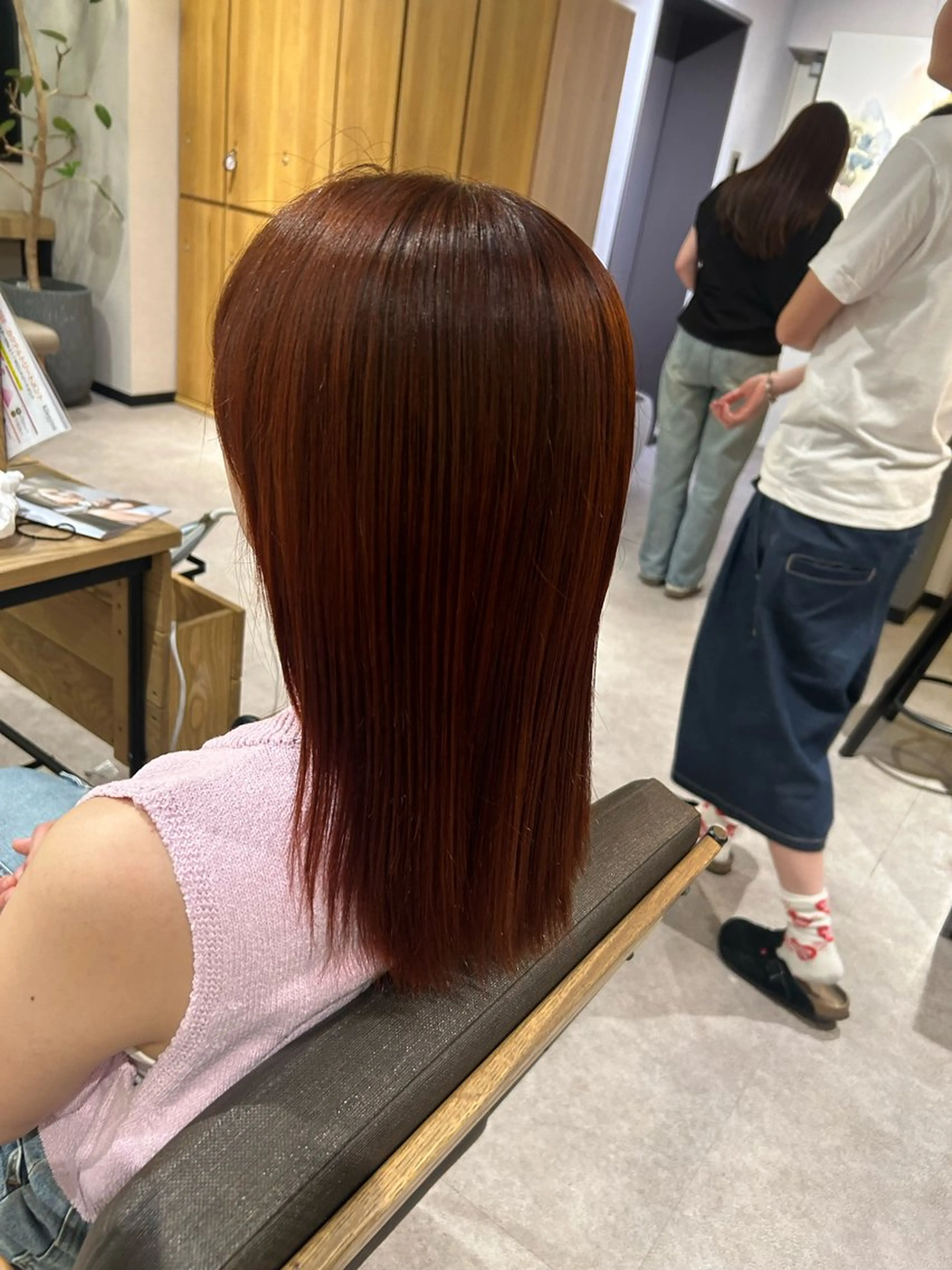 セミロング カラー ブリーチ ブリーチなしカラー NORA saya🍀のヘアスタイル