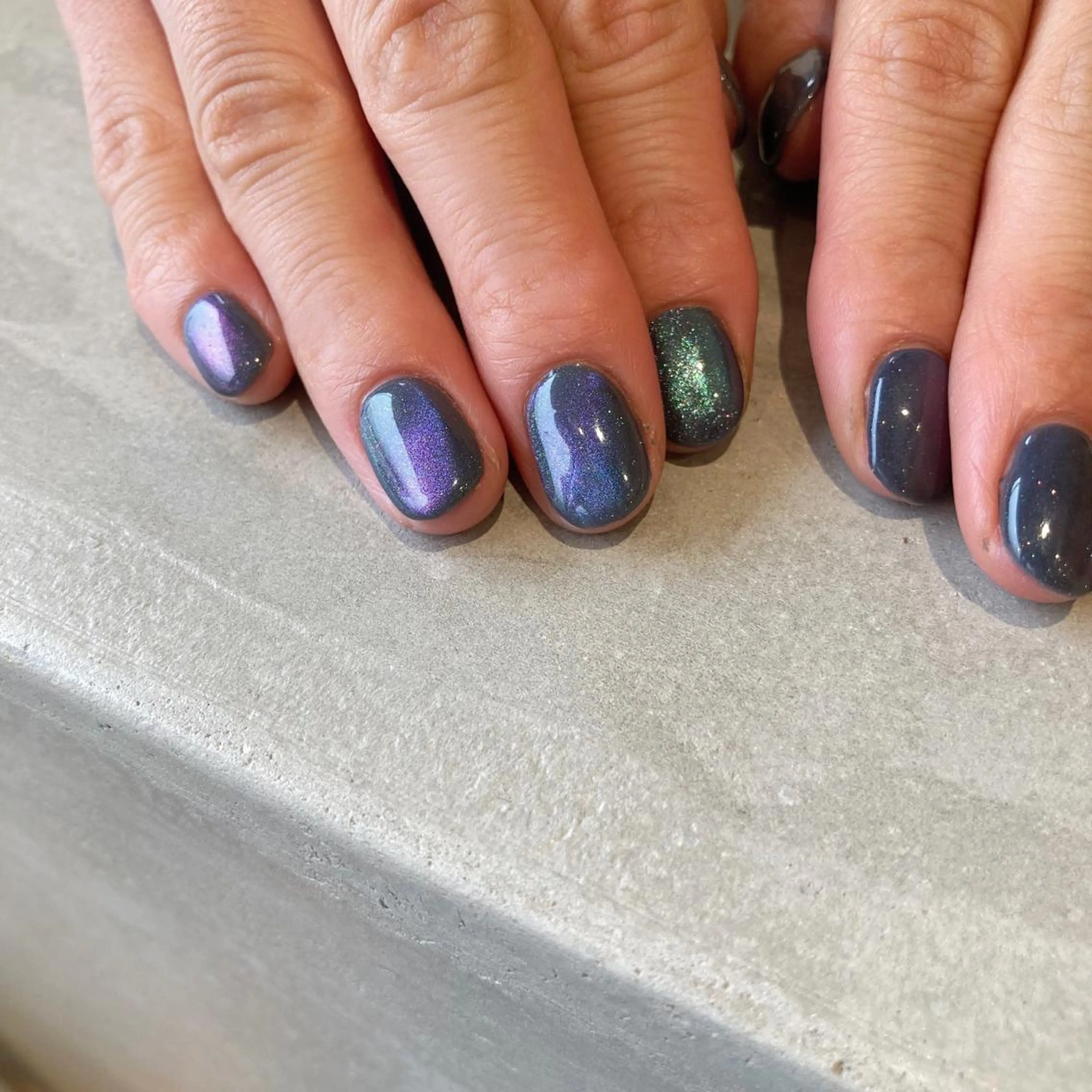 ネイル マグネットネイル ハンドネイル haruka 🐈のネイルデザイン