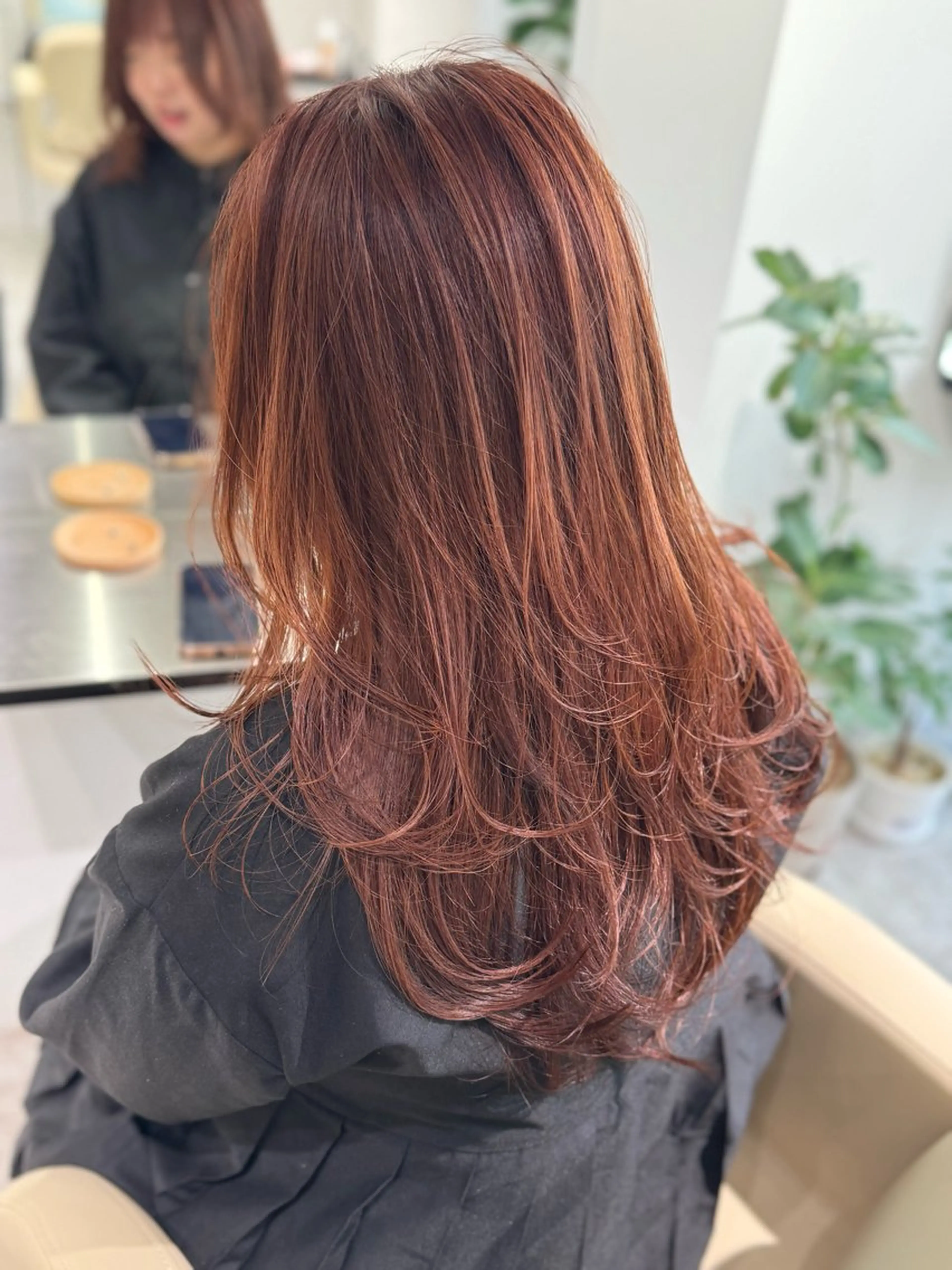 ロング カラー 髪質改善 レイヤーカット reverie【レヴリー】所属・夜23時まで予約🉑 reverieあきらのヘアスタイル