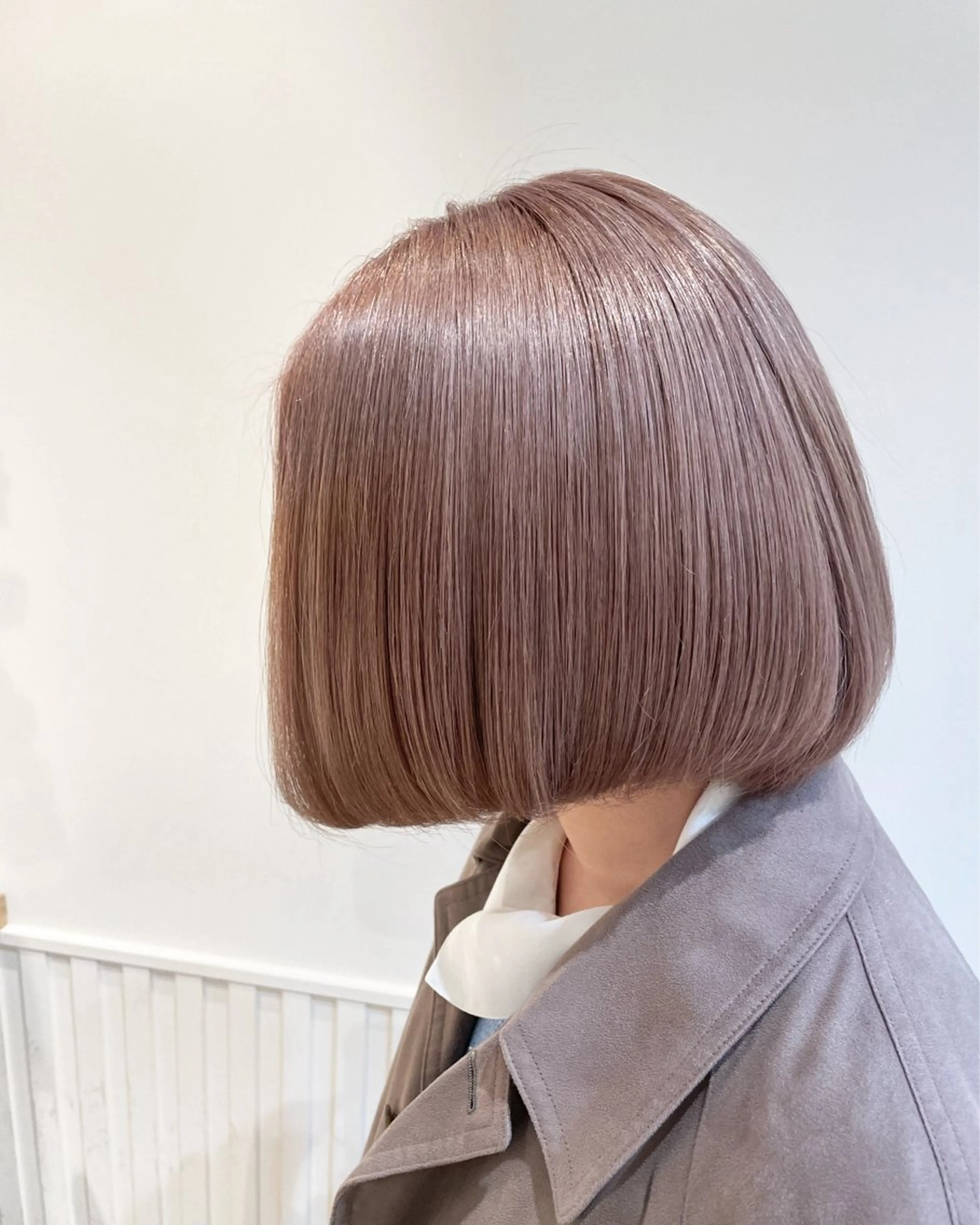 カラー ベージュカラー ブリーチ ピンクカラー ピンクベージュ ウルフカット/ハイト ーン🎀mizukiのヘアスタイル