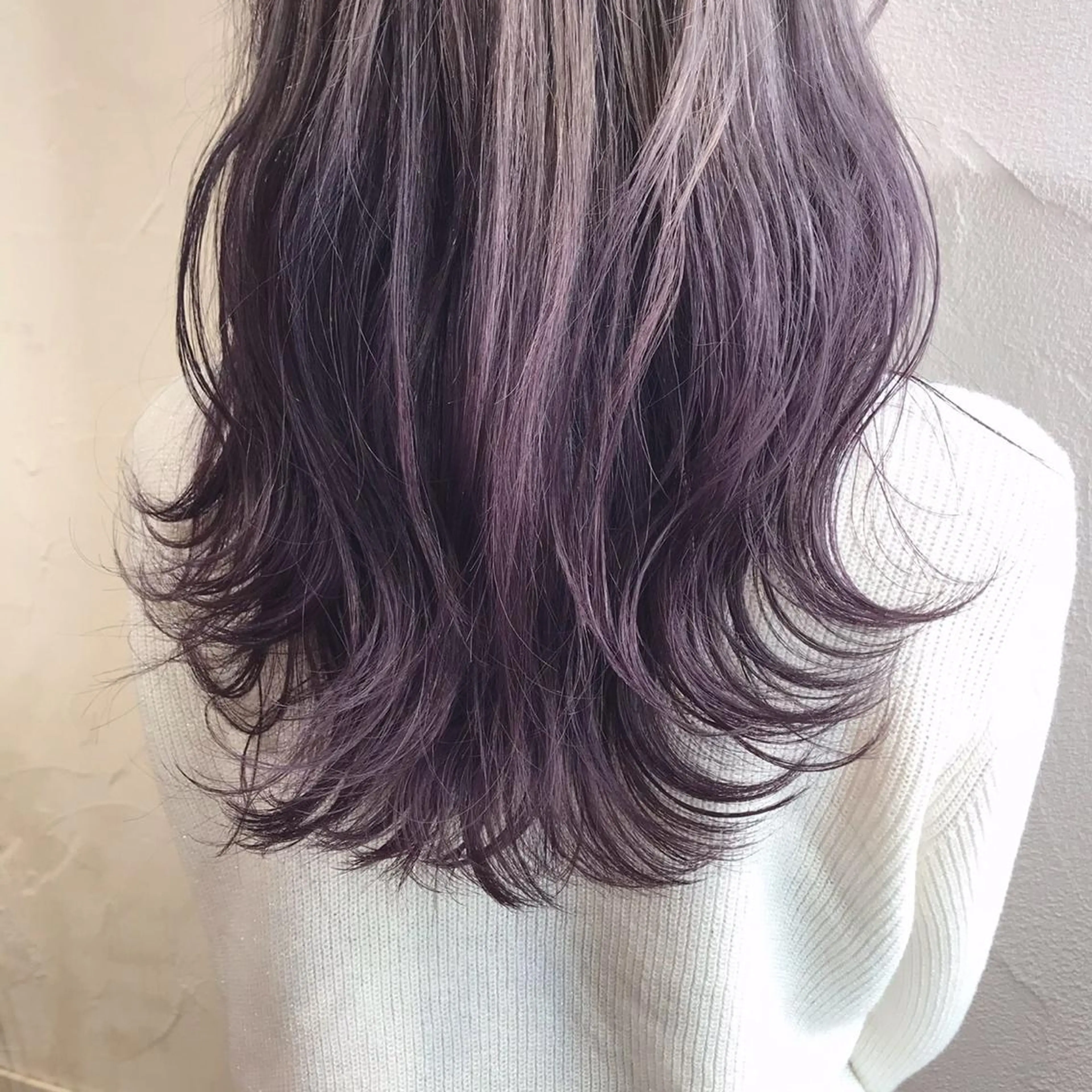 セミロング カット ヘアカラー ナカオ ヤストシのヘアスタイル