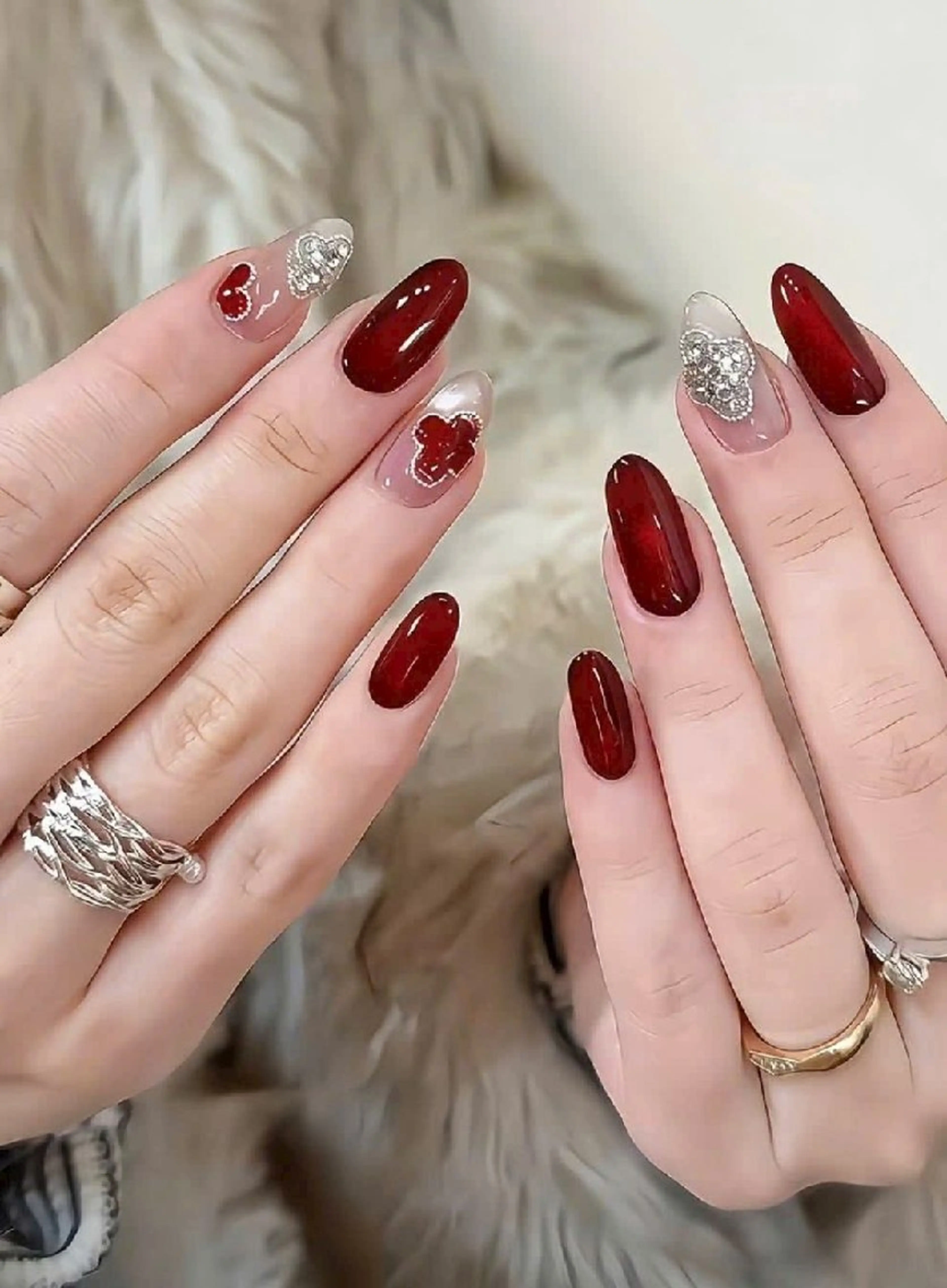 ネイル 成人式 フラッシュネイル フレンチネイル ジェルネイル グラデーション Umiko🪆 Nailのネイルデザイン