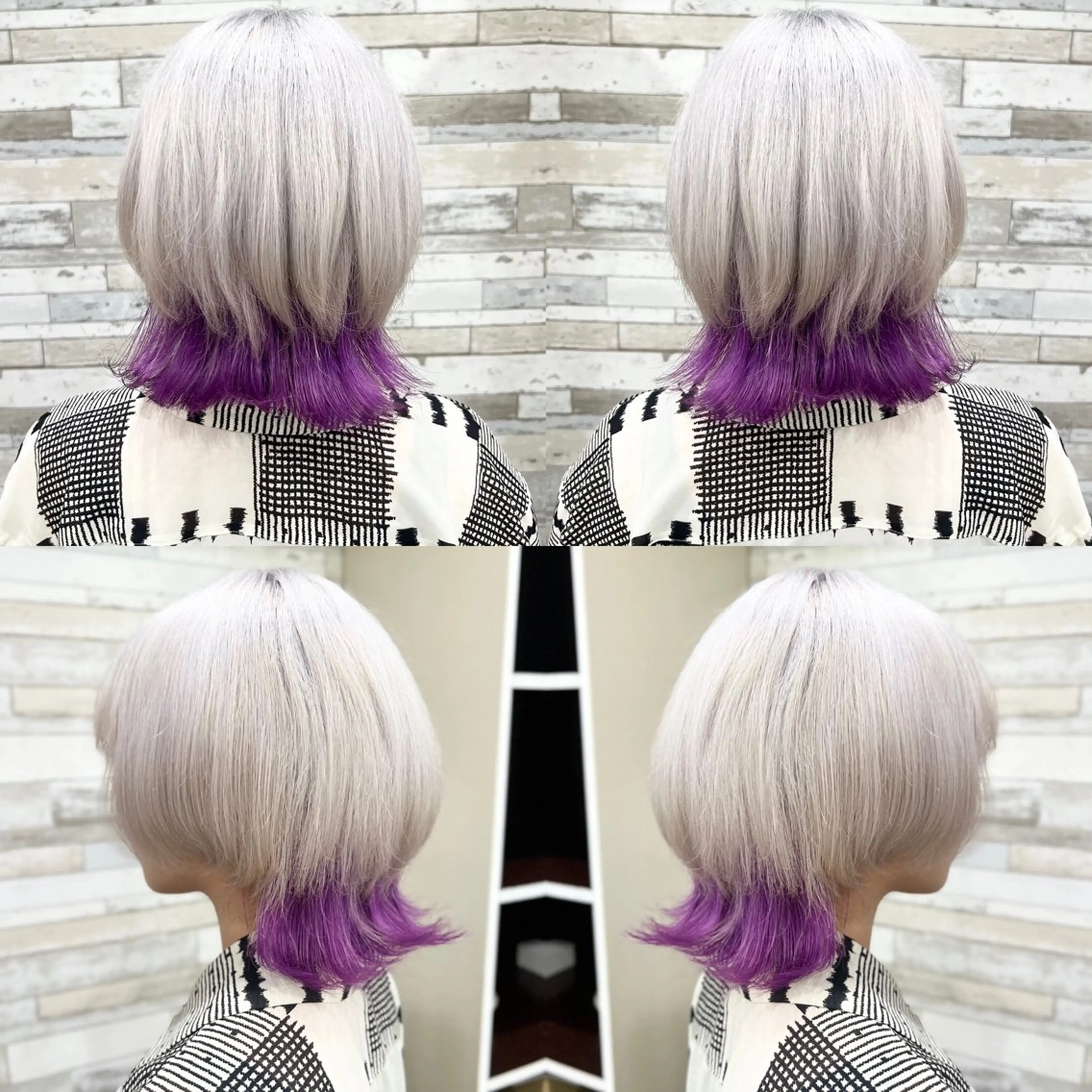 ショート カラー ヘアカラー トリートメント 🌈推し色派手髪 ハイトーンShinのヘアスタイル