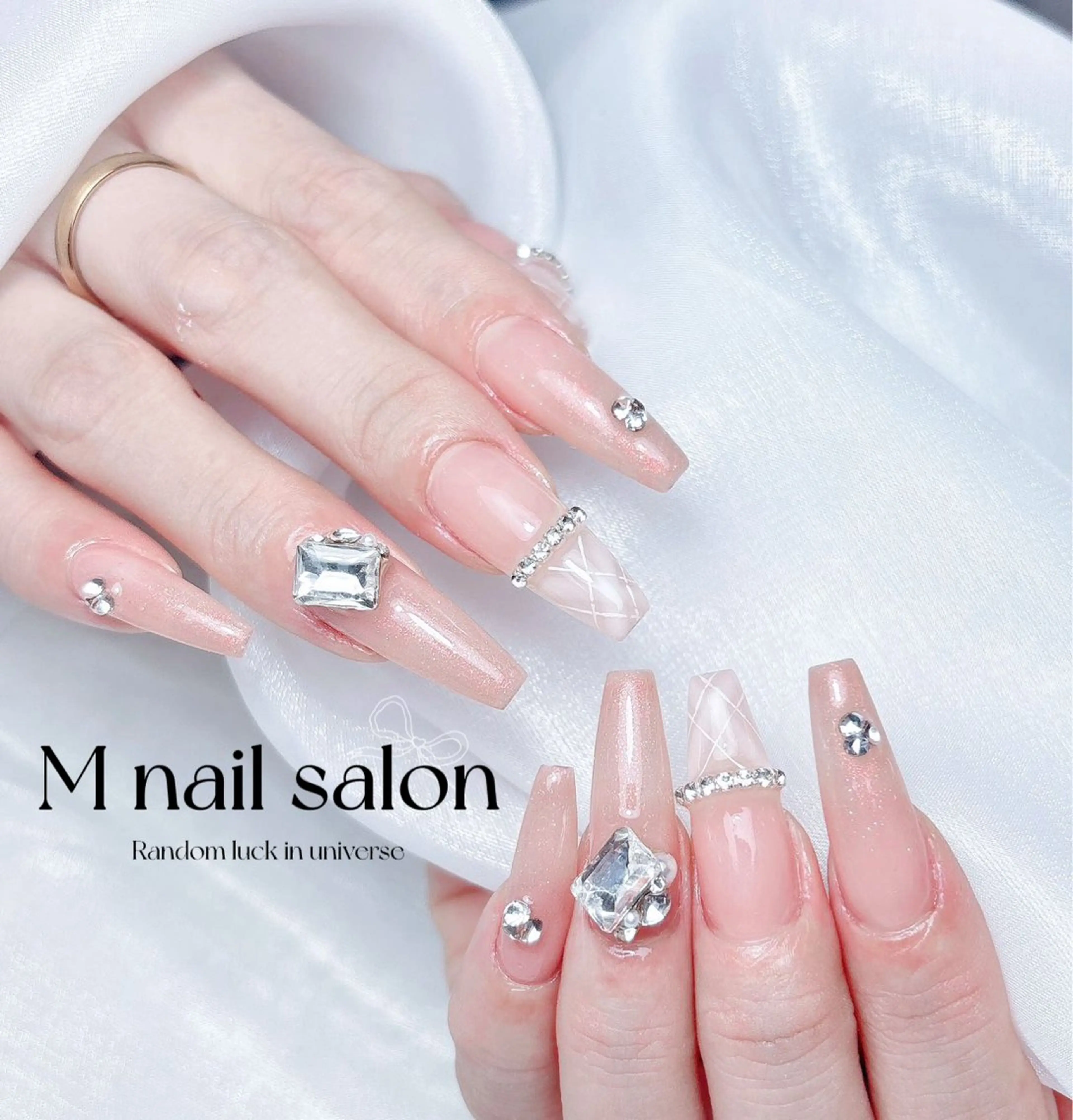 ネイル ハンドネイル M🌷nail 長さだし専門店のネイルデザイン