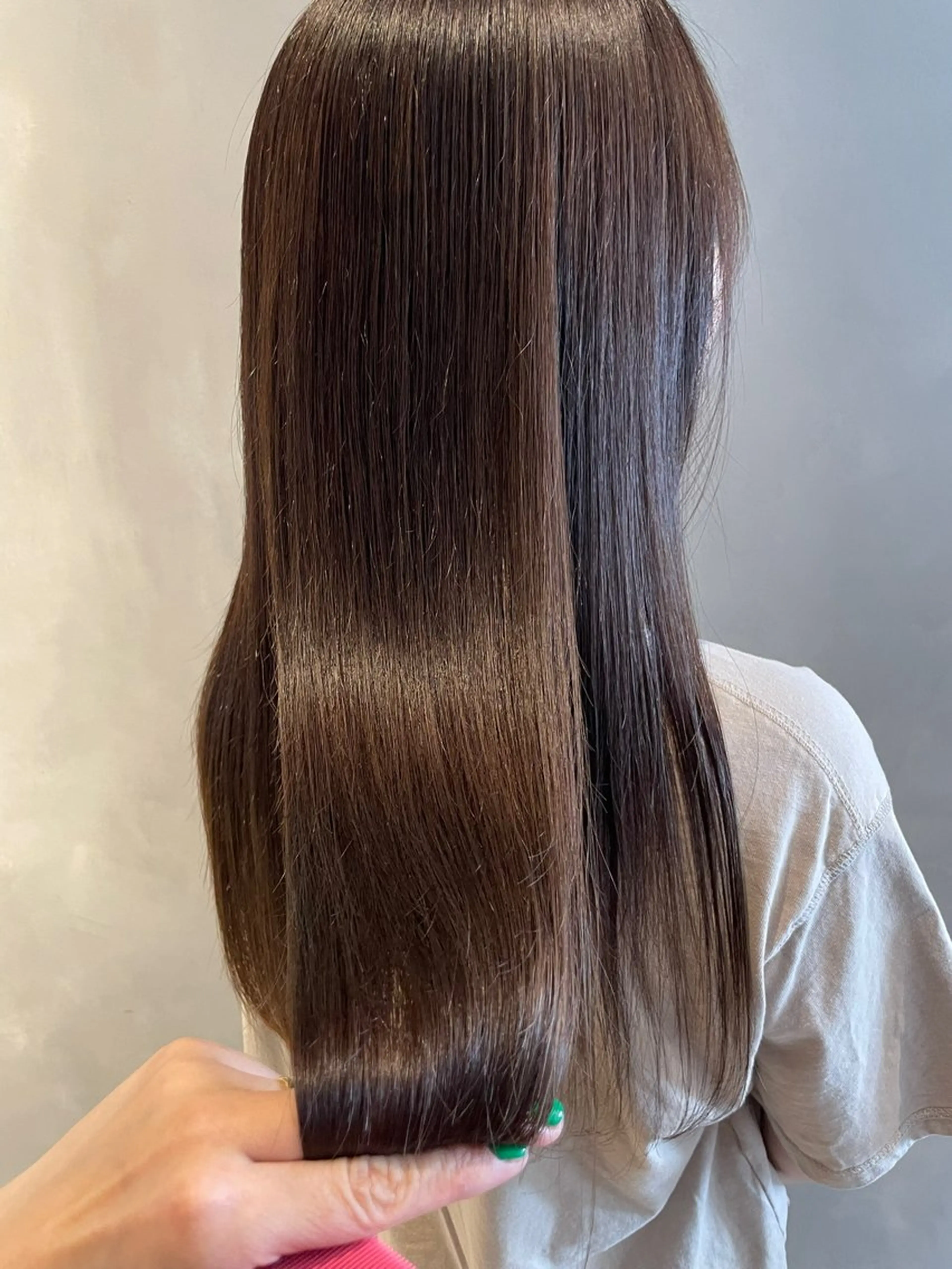 セミロング ヘアカラー トリートメント 長谷川 沙紀のヘアスタイル