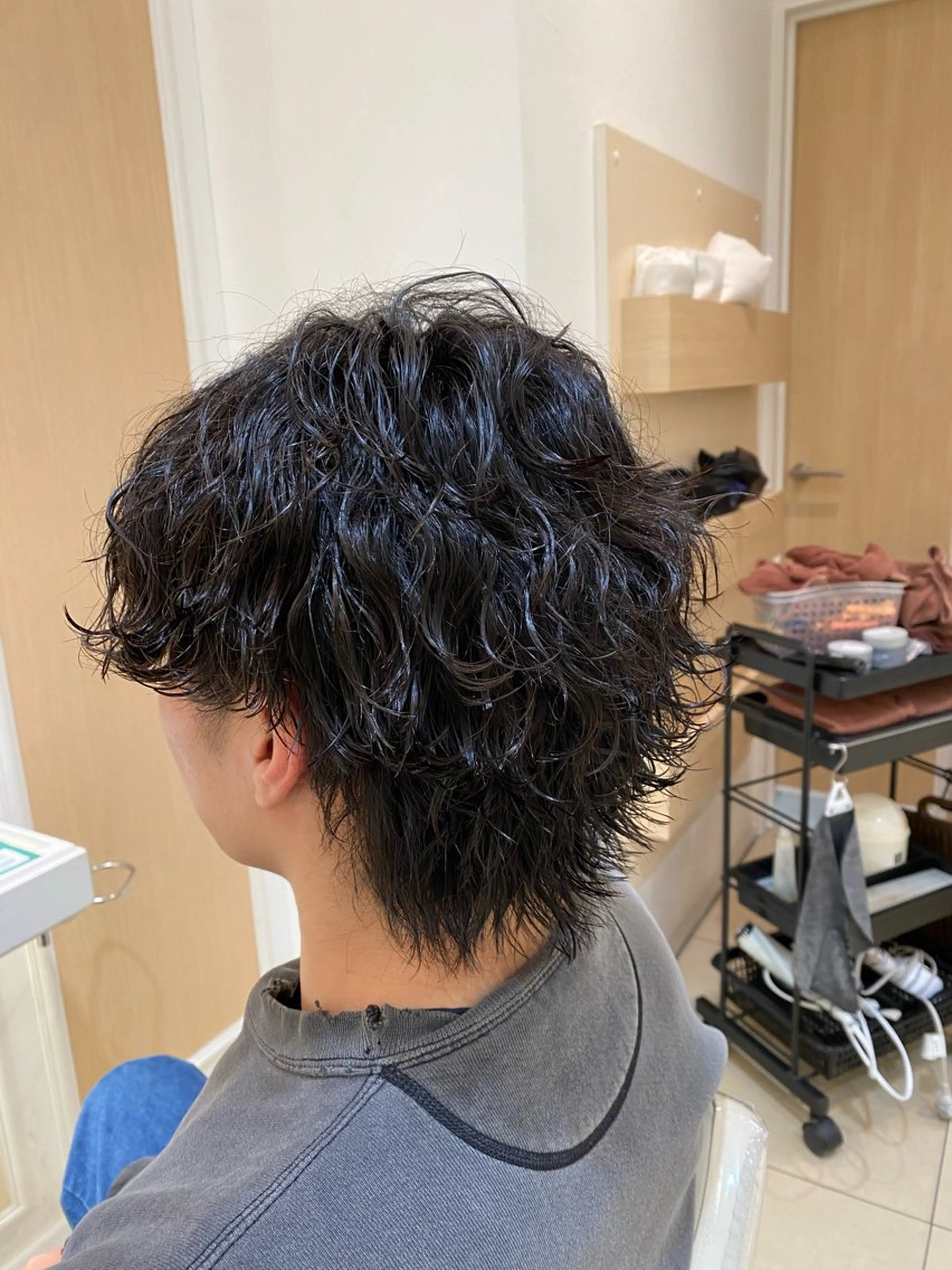 ショート パーマ メンズ カット パーマ メンズ特化型美容師 栗山勇人のヘアスタイル